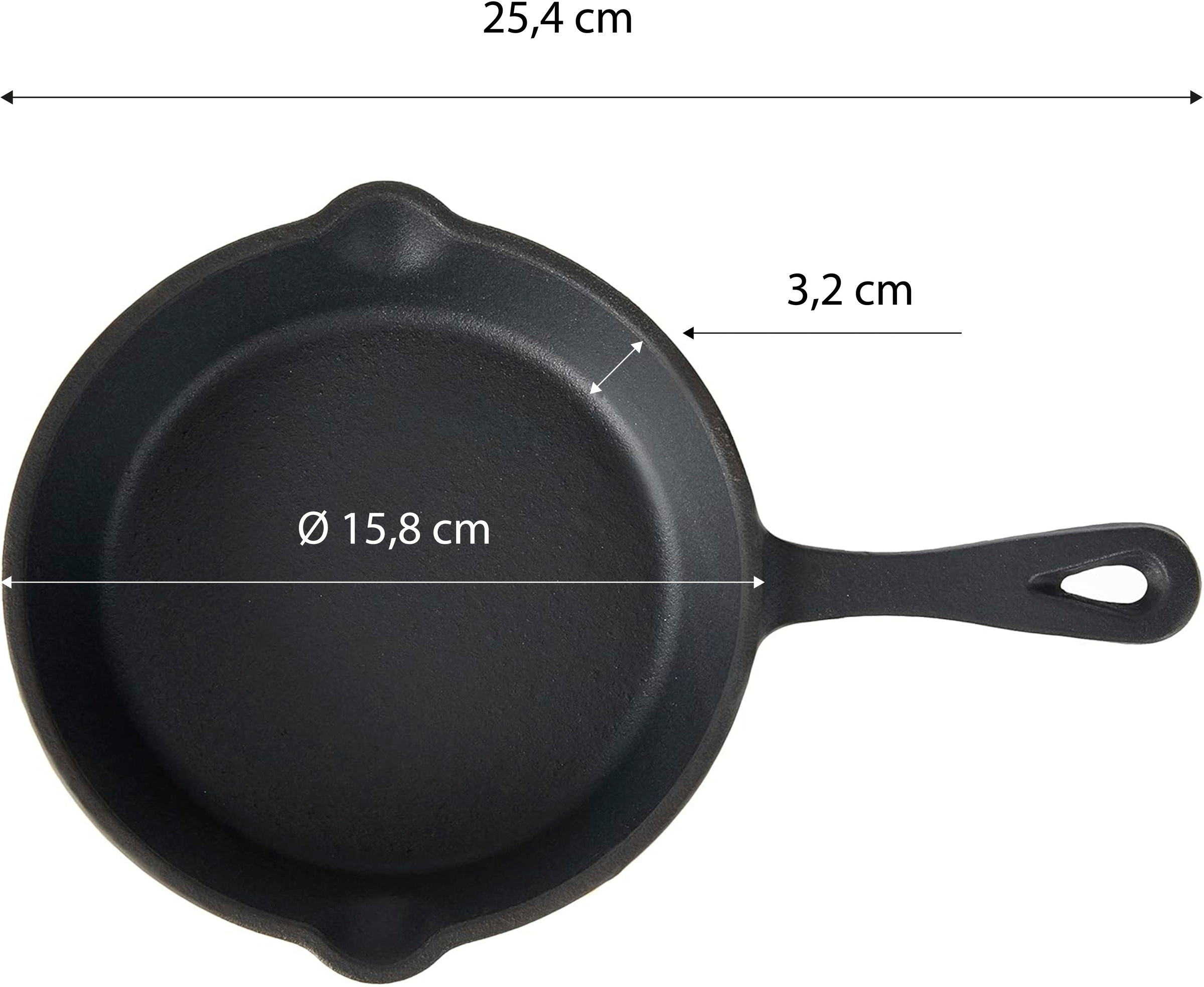 ECHTWERK Servierpfanne »2x Pfännchen« Gusseisen Set, 2 Stk. tlg. inkl. dekorativem Servierbrett, bereits eingebrannt