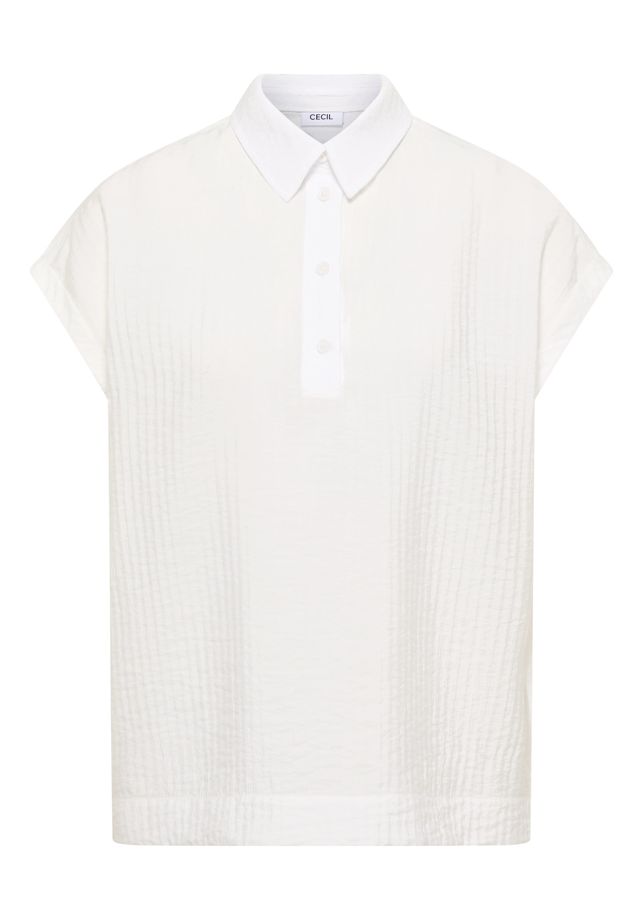 Cecil Kurzarmbluse mit dekorativer Knopfleiste