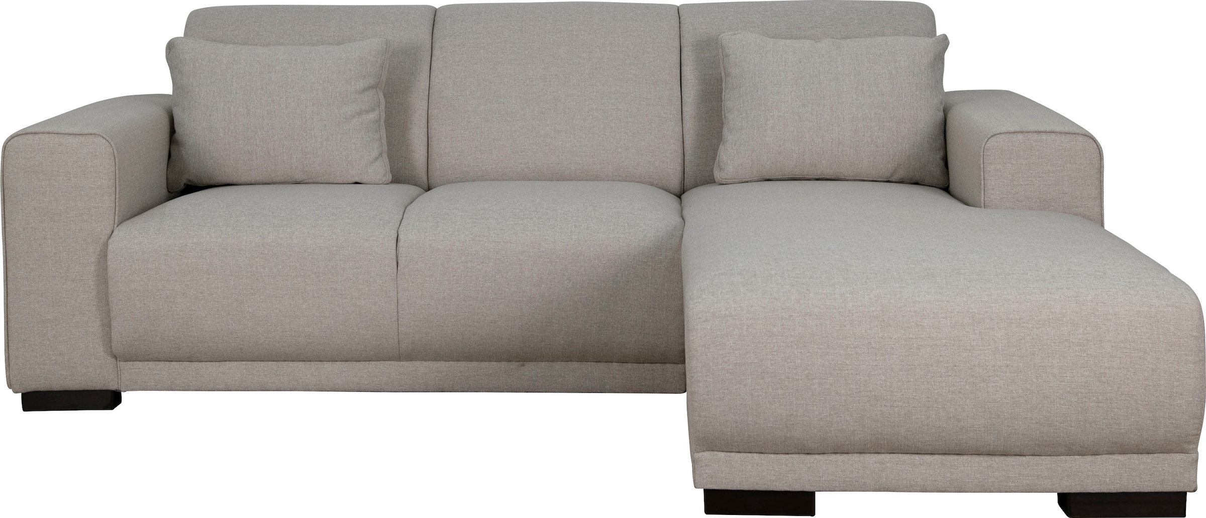 Home affaire Ecksofa »BORNHOLM L-Form mit Recamiere, Maße B/T/H: 234/162/85 cm«, Recamiere links oder rechts bestellbar, Wellenfederung, inkl. 2 Kissen