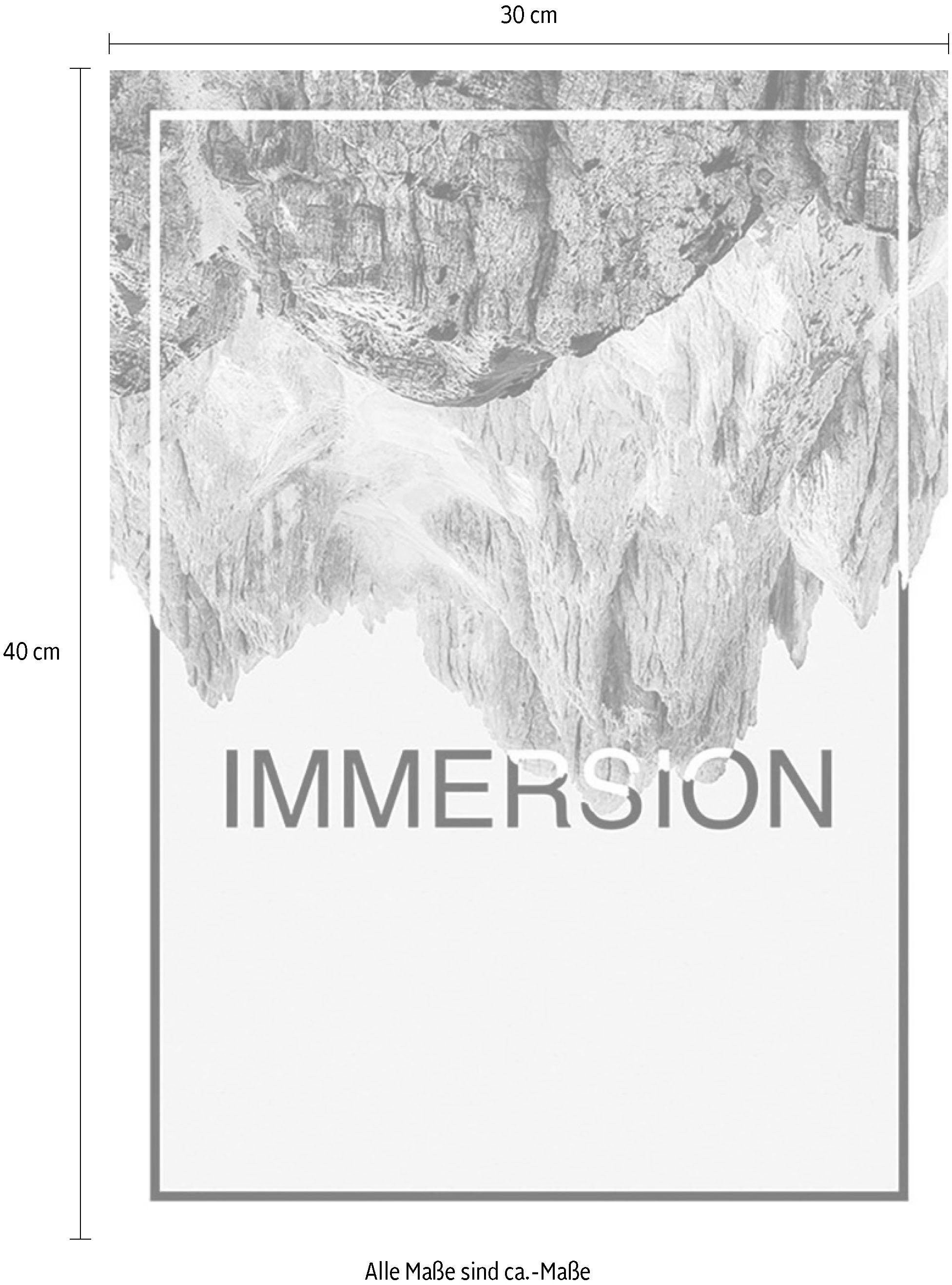 Komar Bild »Immersion Sand«, Abstrakt-Sprüche & Texte, (1 St.), Wandbild zur Dekoration - ohne Rahmen