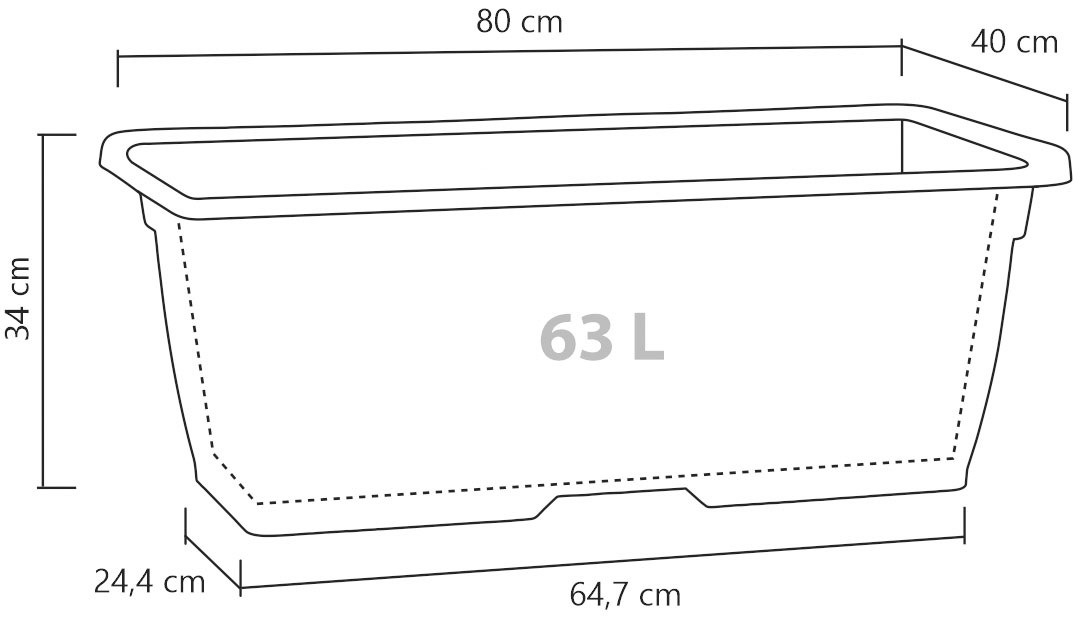Scheurich Pflanzkübel »für ideale Pflege ohne Staunässe« mit Wasserreservoir und Ablauflöchern