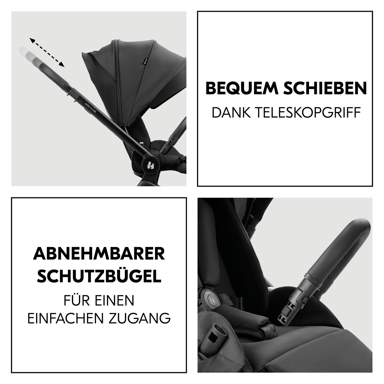 Hauck Kombi-Kinderwagen »Move N Care Set«, 22 kg, belastbar bis 22 kg