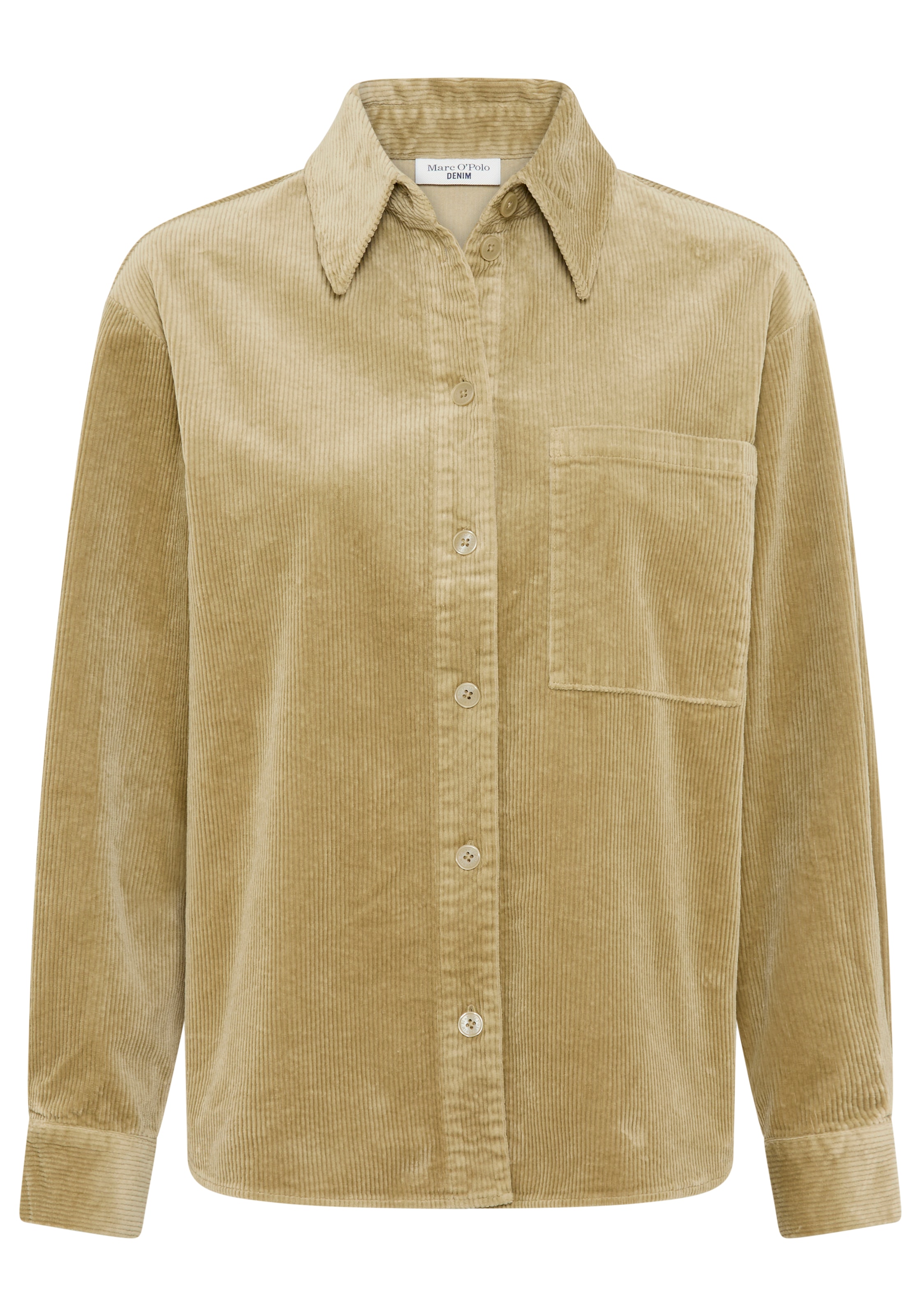 Marc O'Polo DENIM Hemdbluse aus mittelschwerem Cord-Stretch, relaxed fit