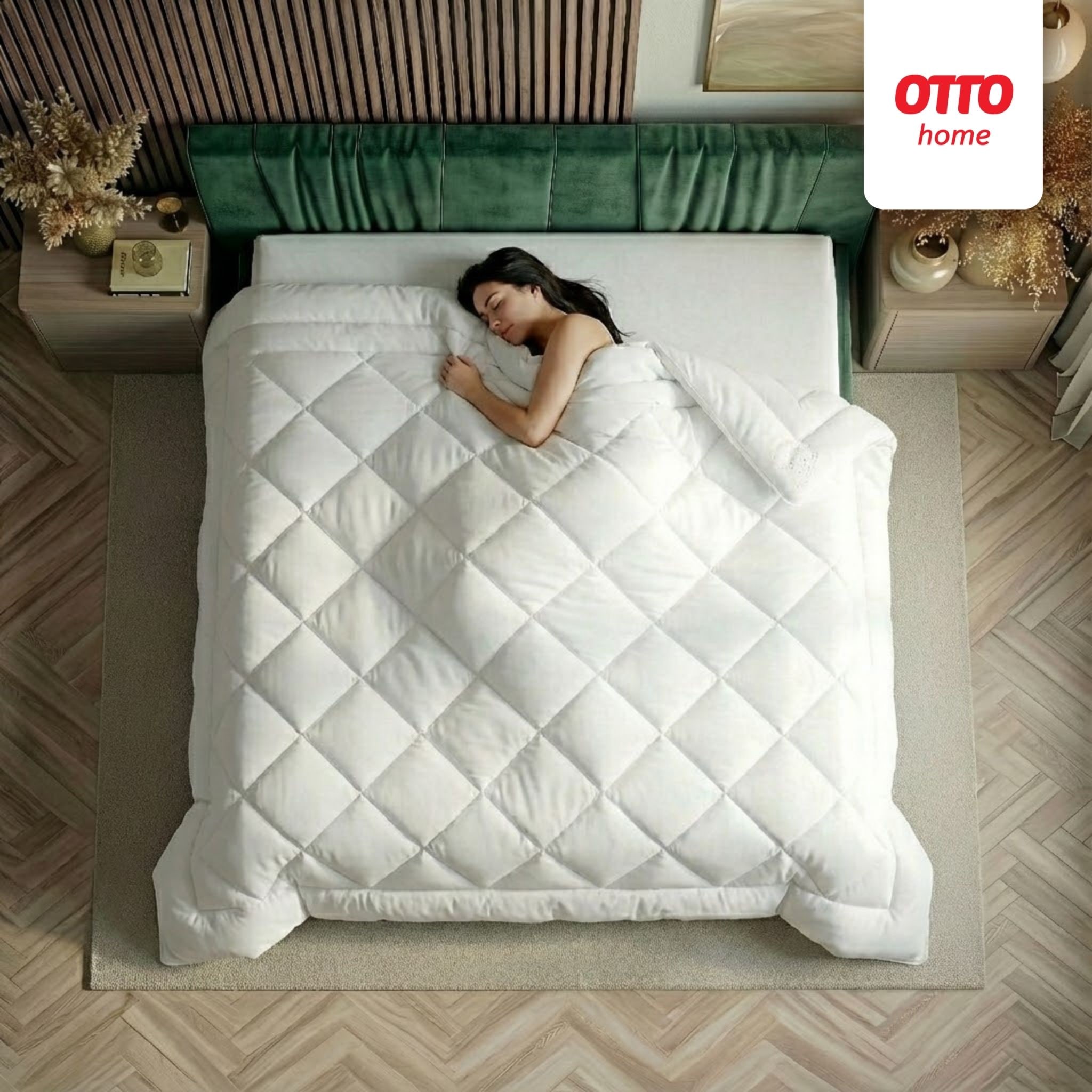 OTTO home Microfaserbettdecke »Baca, Bettdecke 135x200 cm, 155x220 cm und weitere Größen« leicht Füllung aushochwertiger6D-Hohlfaser Bezug Polyester 1 Stk. tlg. Bettdecken, Sommer, Winter, 4-Jahreszeiten, Decke