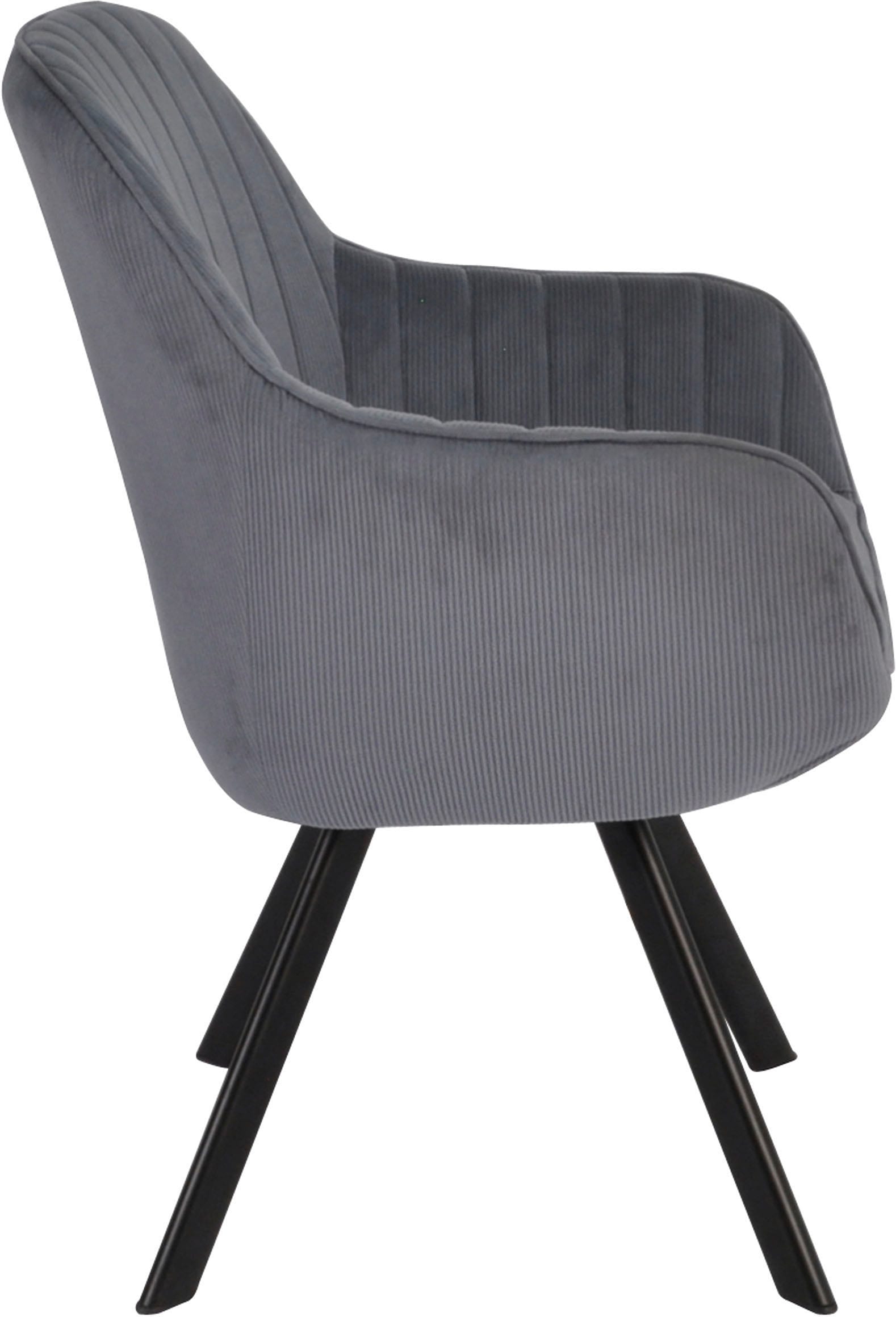 Homexperts Esszimmerstuhl »Carlo«, (Set), 2 St., Cord, Drehstuhl, Bezug in Cord oder Kunstleder
