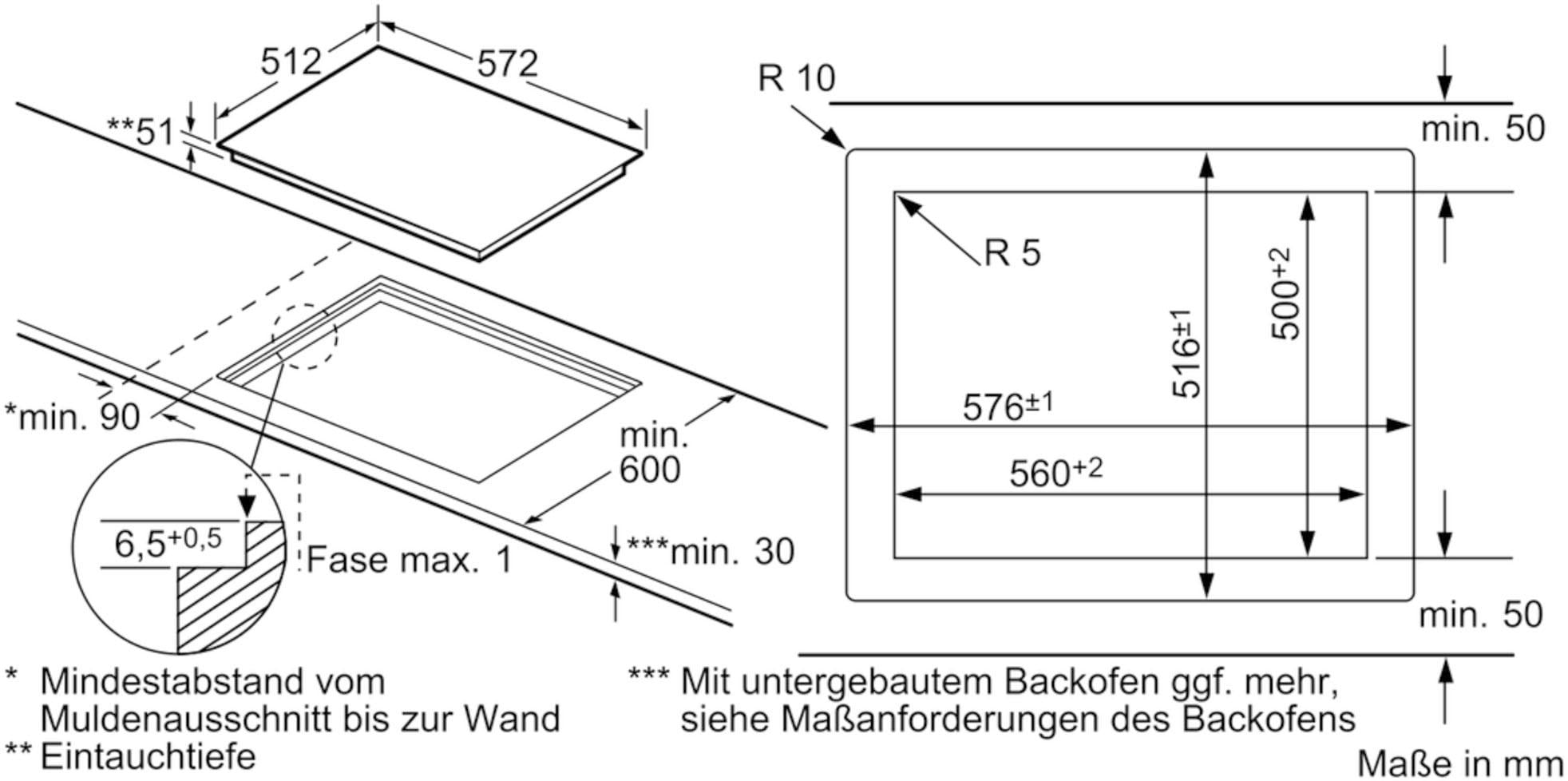 BOSCH Elektro-Kochfeld von SCHOTT CERAN®, mit PKN601DP1D, Powerboost-Funktion online kaufen