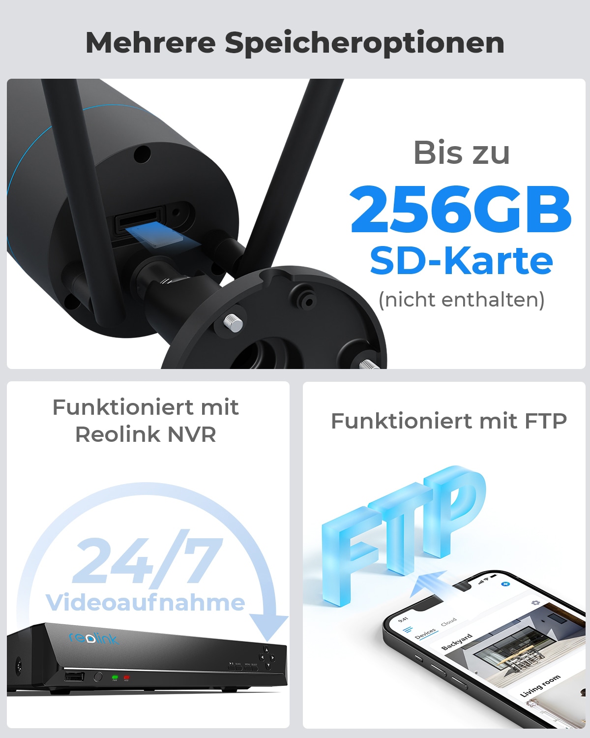 Reolink Überwachungskamera »W320-B WiFi-Outdoor«, Außenbereich