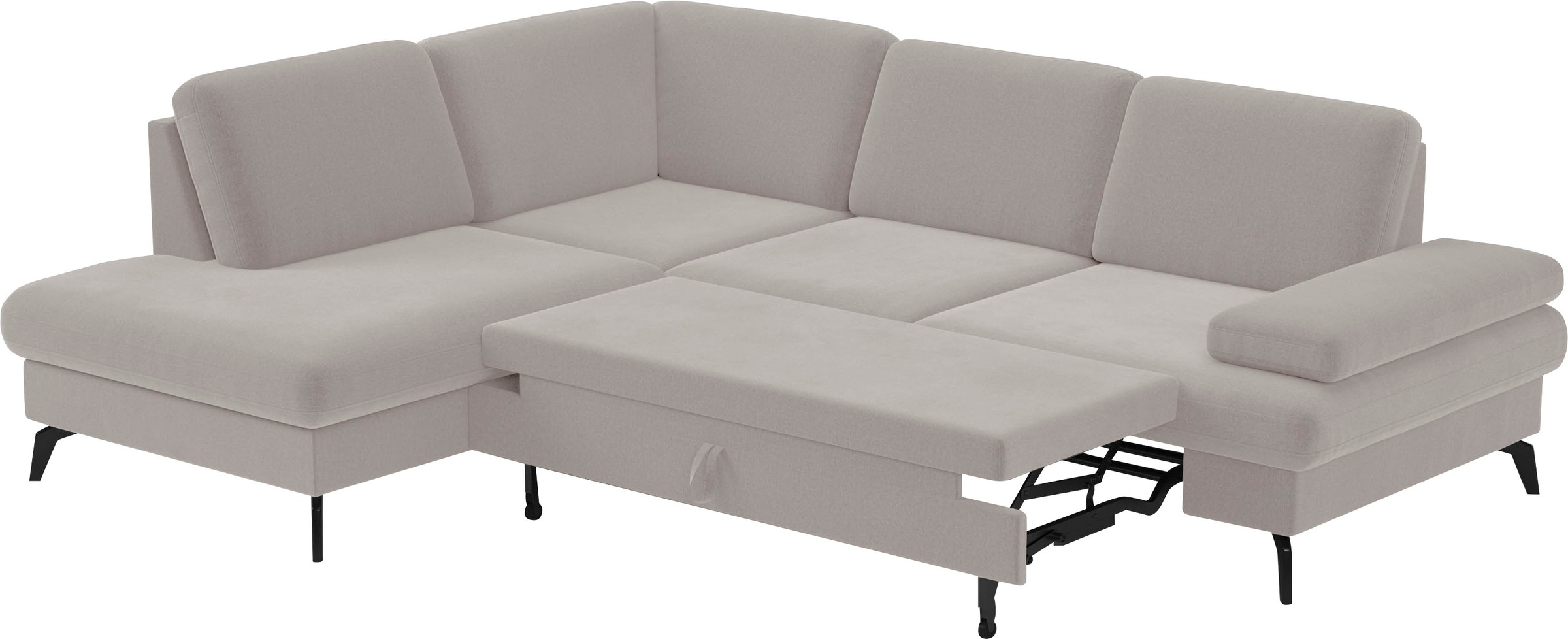 sit&more Ecksofa »Morris L-Form, inkl. Sitztiefenverstellung«, wahlweise mit Armteilverstellung, Bettfunktion & Bettkasten