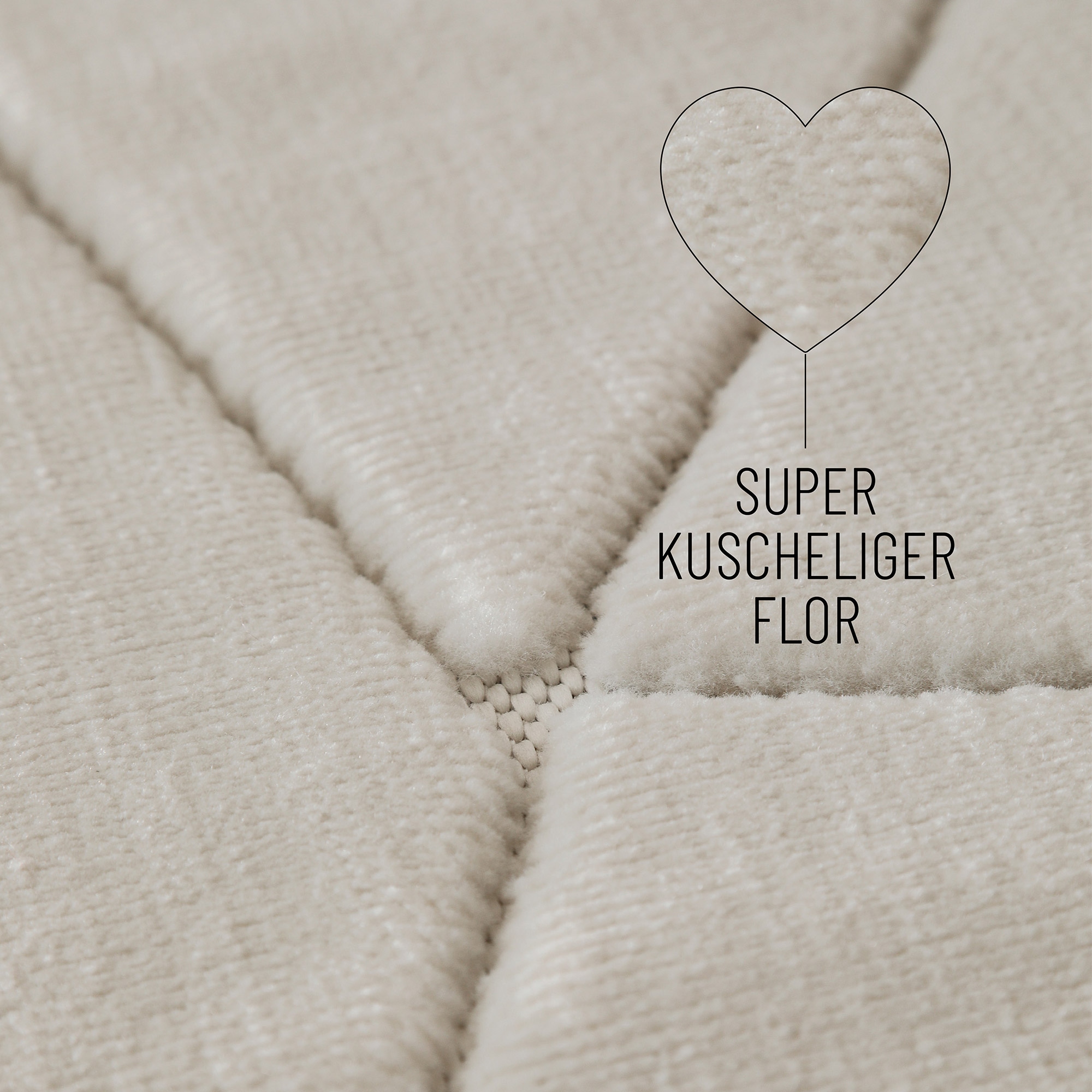 Wecon home Teppich »Unplugged«, rechteckig, 10 mm Höhe, Kurzflor Teppich, gewebt, robust, Wohnzimmer, Schlafzimmer, modern