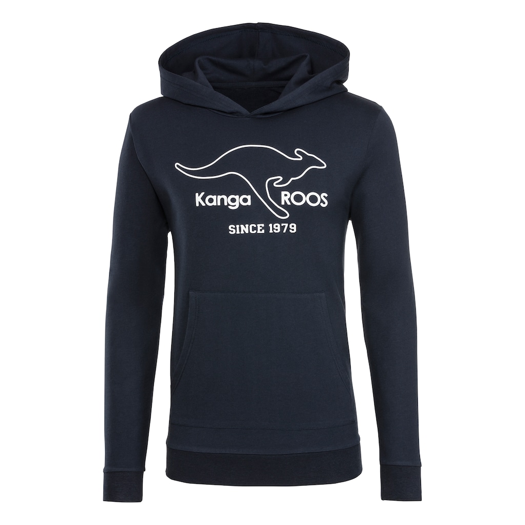 KangaROOS Kapuzensweatshirt, mit breiten Bündchen an den Abschlüssen