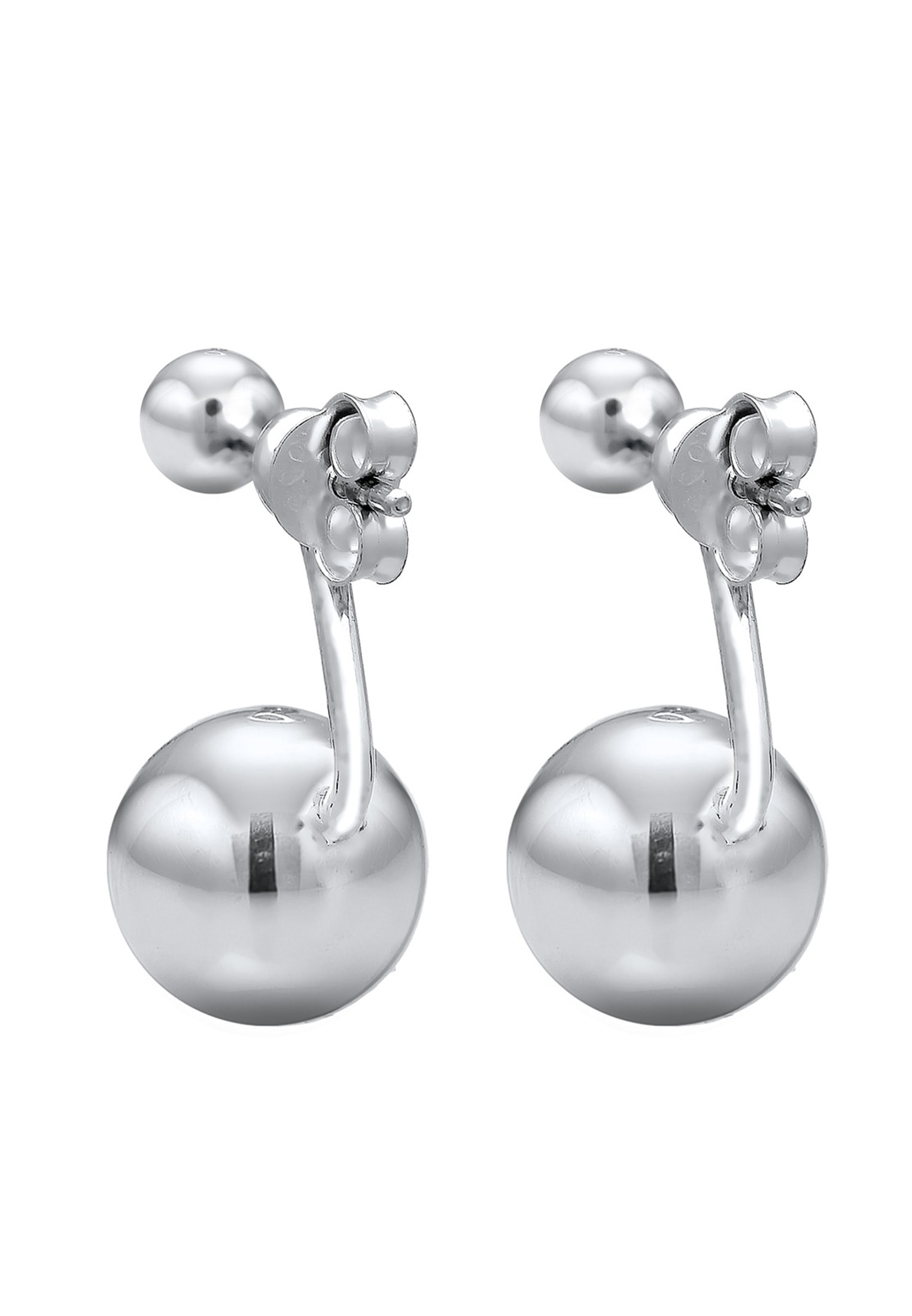 Elli Paar Ohrstecker »Front-Back Basic Trend Kugeln 925 Silber«