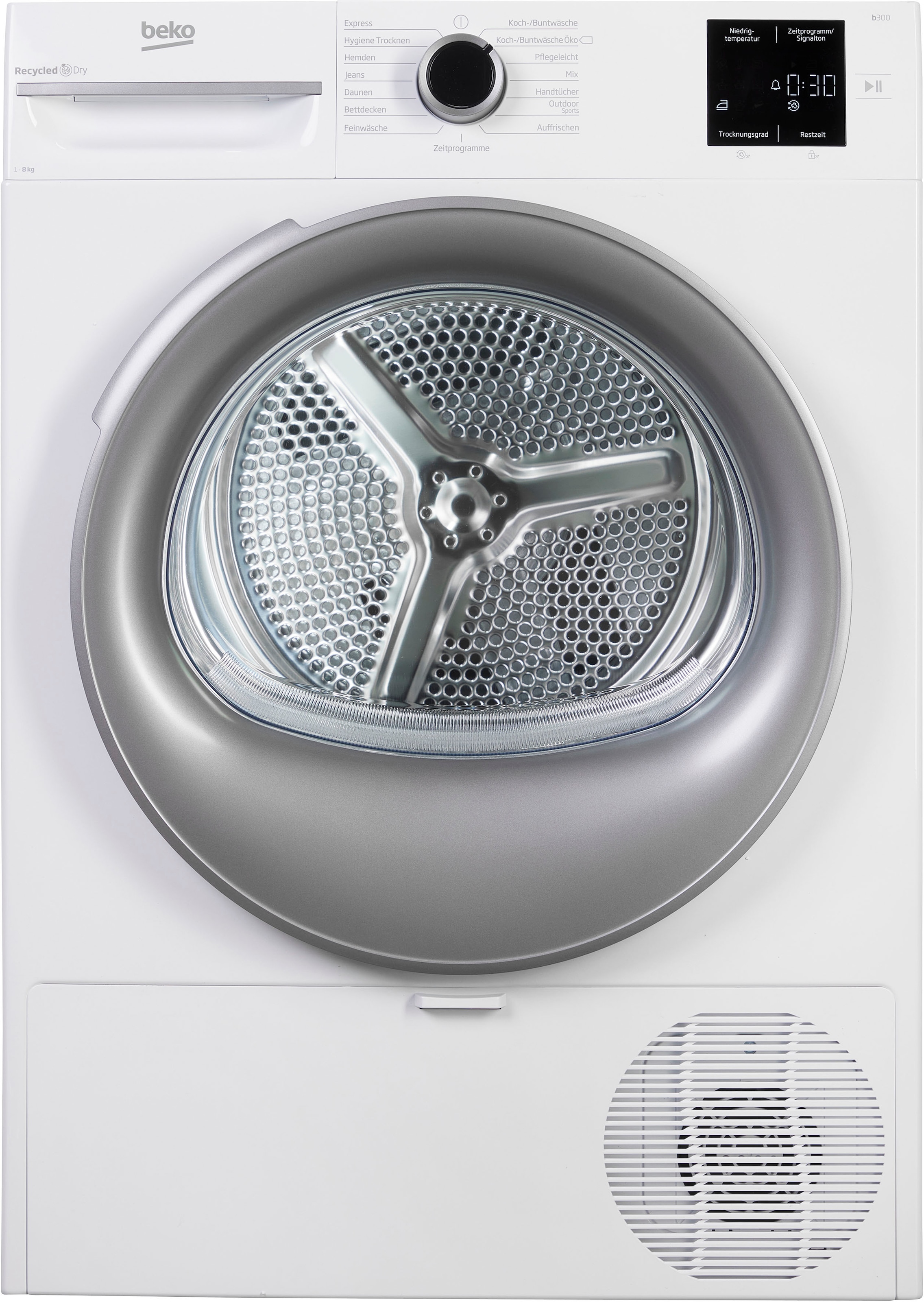 BEKO Kondenstrockner »BM3T38210W1«, 8 kg, mit Wärmepumpentechnologie