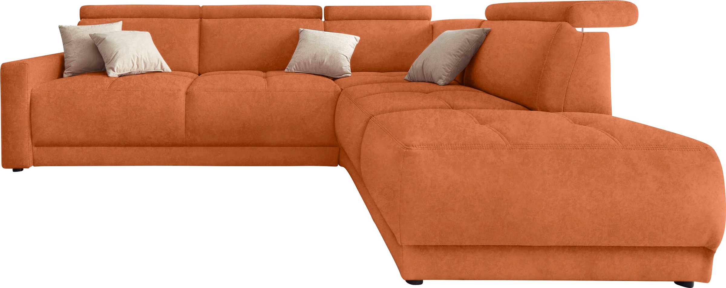 DOMO collection Ecksofa "Ava, moderne Sitzheftung mit toller Doppelnaht, ko günstig online kaufen