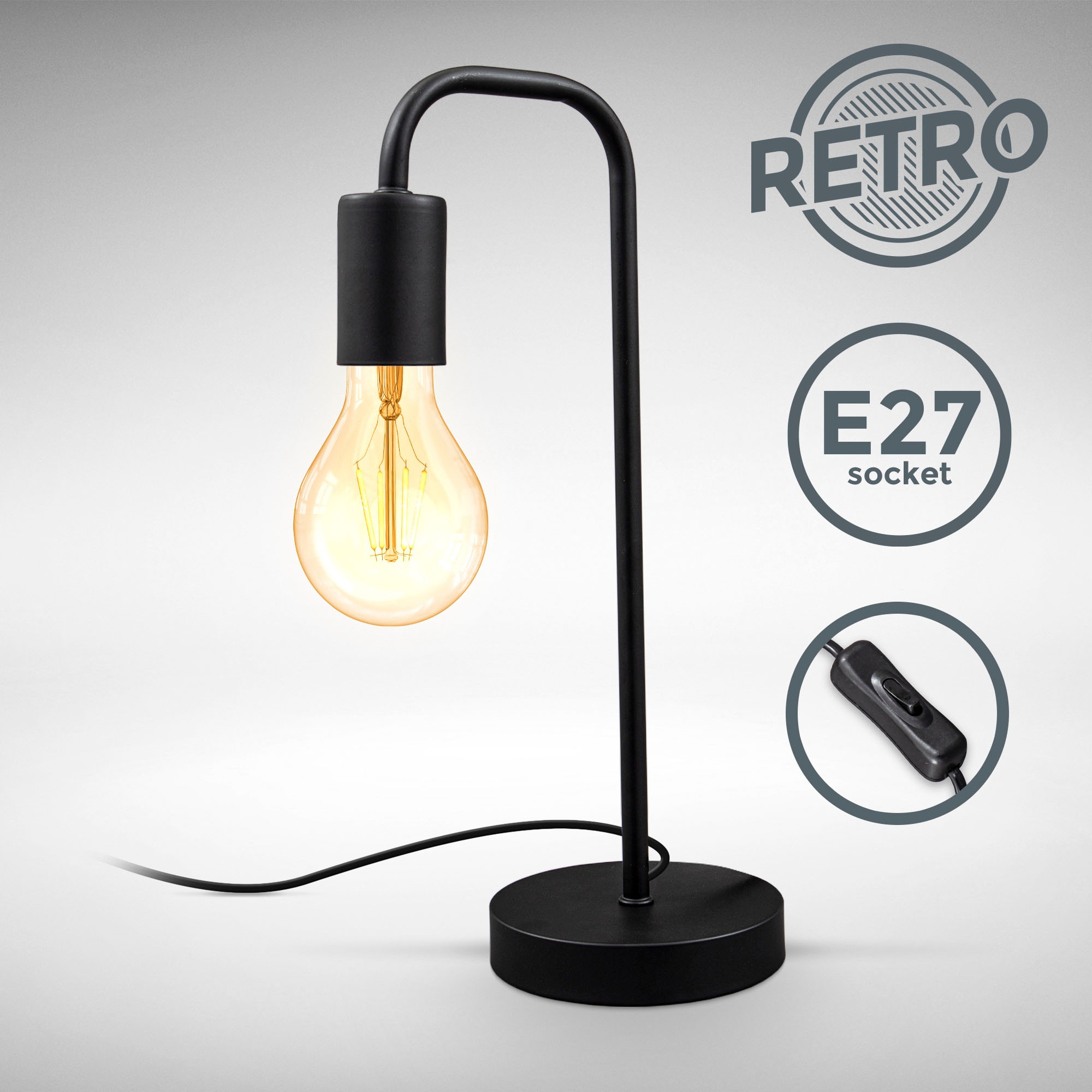 B.K.Licht Stehlampe und Tischleuchte im Set