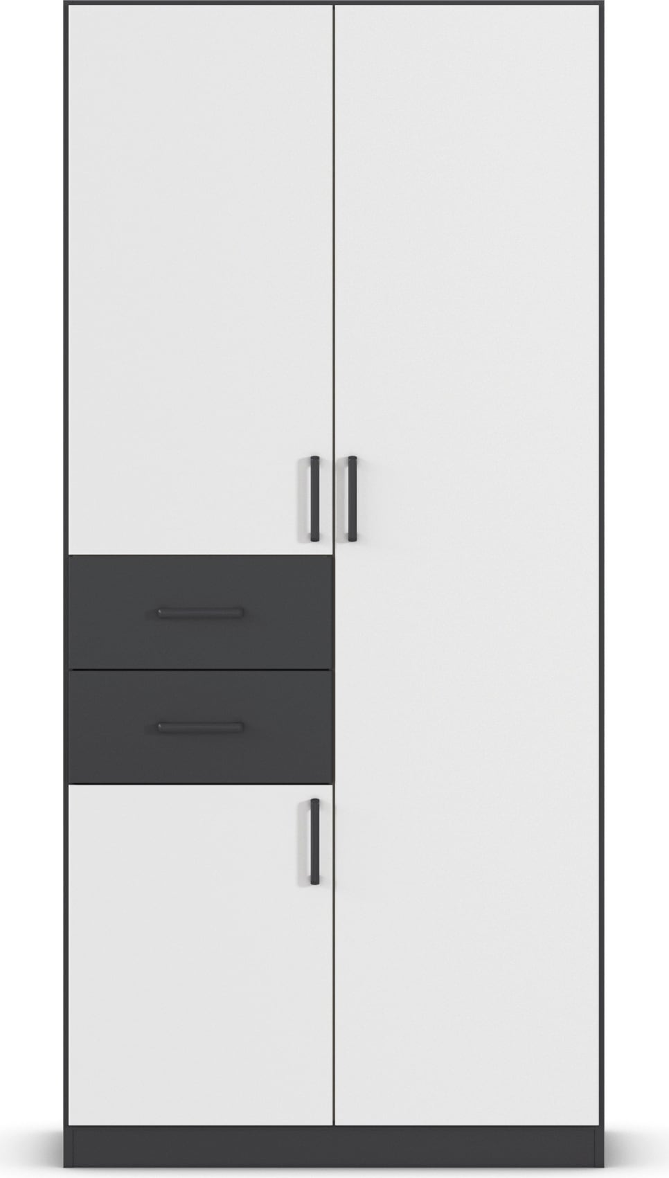 rauch Drehtürenschrank »Kleiderschrank Schrank Garderobe MAIKA mit Dekor-Front«, 2 Schubladen, in verschiedenen Breiten, Höhen, Farben, MADE IN GERMANY