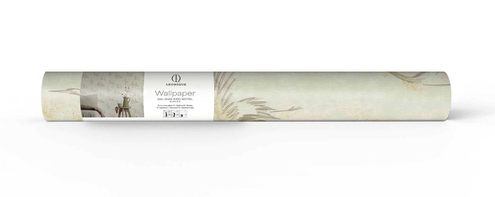 Leonique Vliestapete »Gael Crane Birds«, animal print, Design Tapeten
