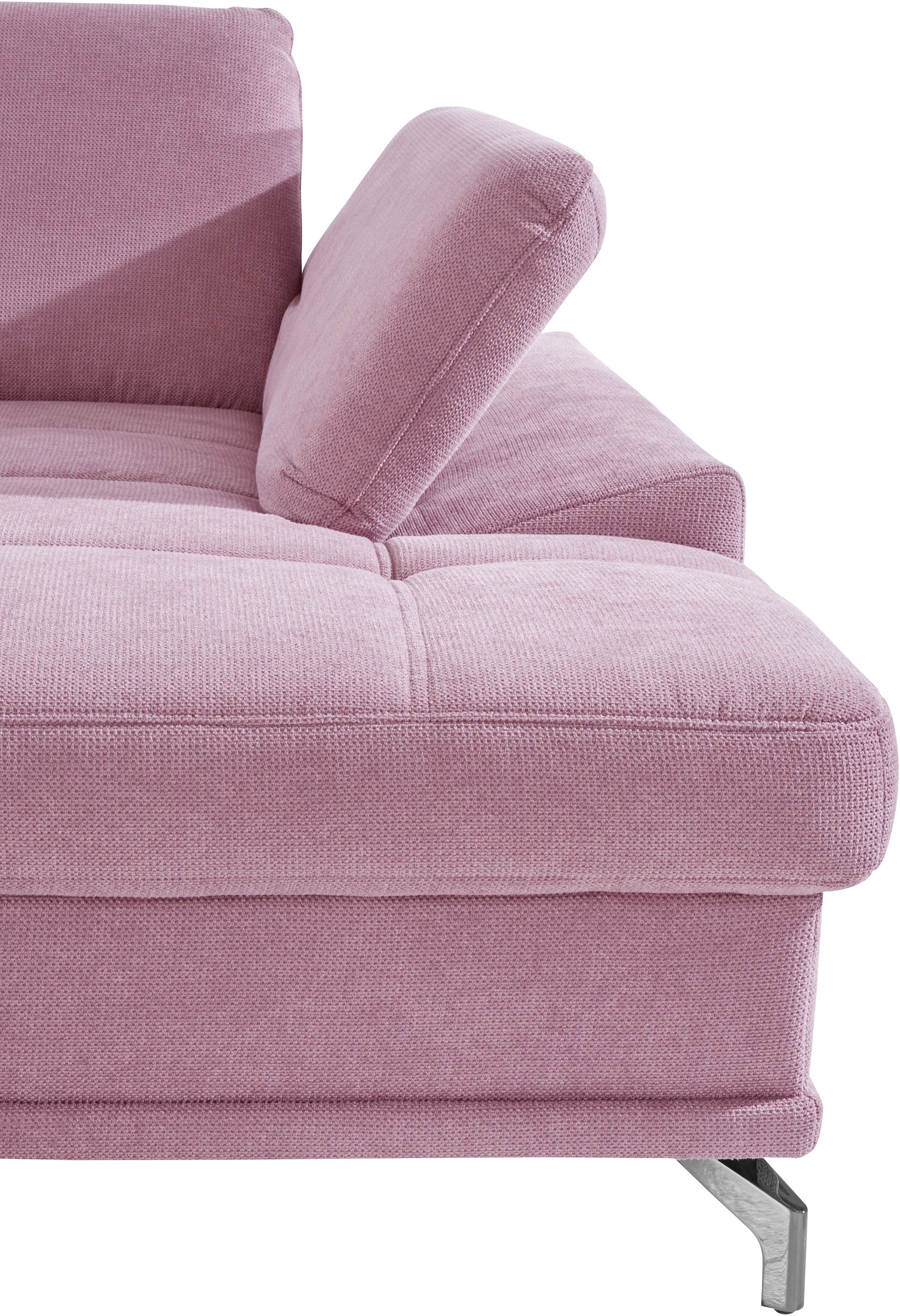 Places of Style Wohnlandschaft »Costello U-Form, mit Sitztiefenverstellung, Armteilverstellung und«, 3 Nierenkissen, optional Bettfunktion und Bettkasten