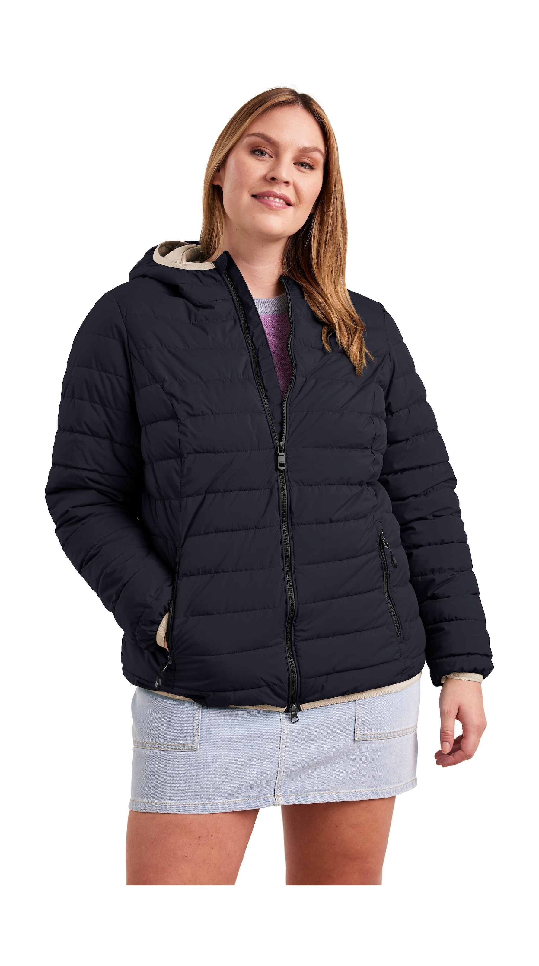 STOY Steppjacke »STS 3 WMN QLTD JCKT«, atmungsaktive, wasserabweisende Damen Steppjacke in großen Größen