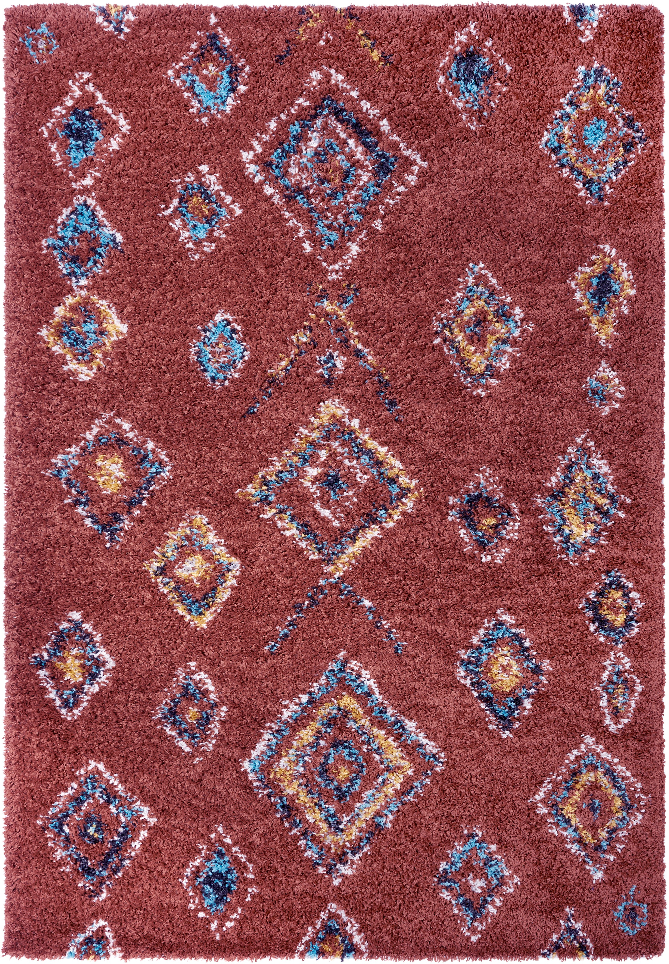 HANSE Home Hochflor-Teppich »Phoenix«, rechteckig, 33 mm Höhe, Ethno Look, Boho Design, weich durch Microfaser, Robust, Pflegeleicht