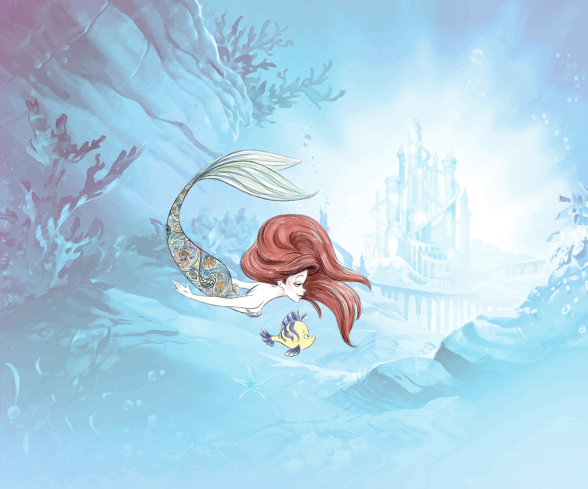 Komar Fototapete »Ariel Under the Sea«, bedruckt günstig online kaufen