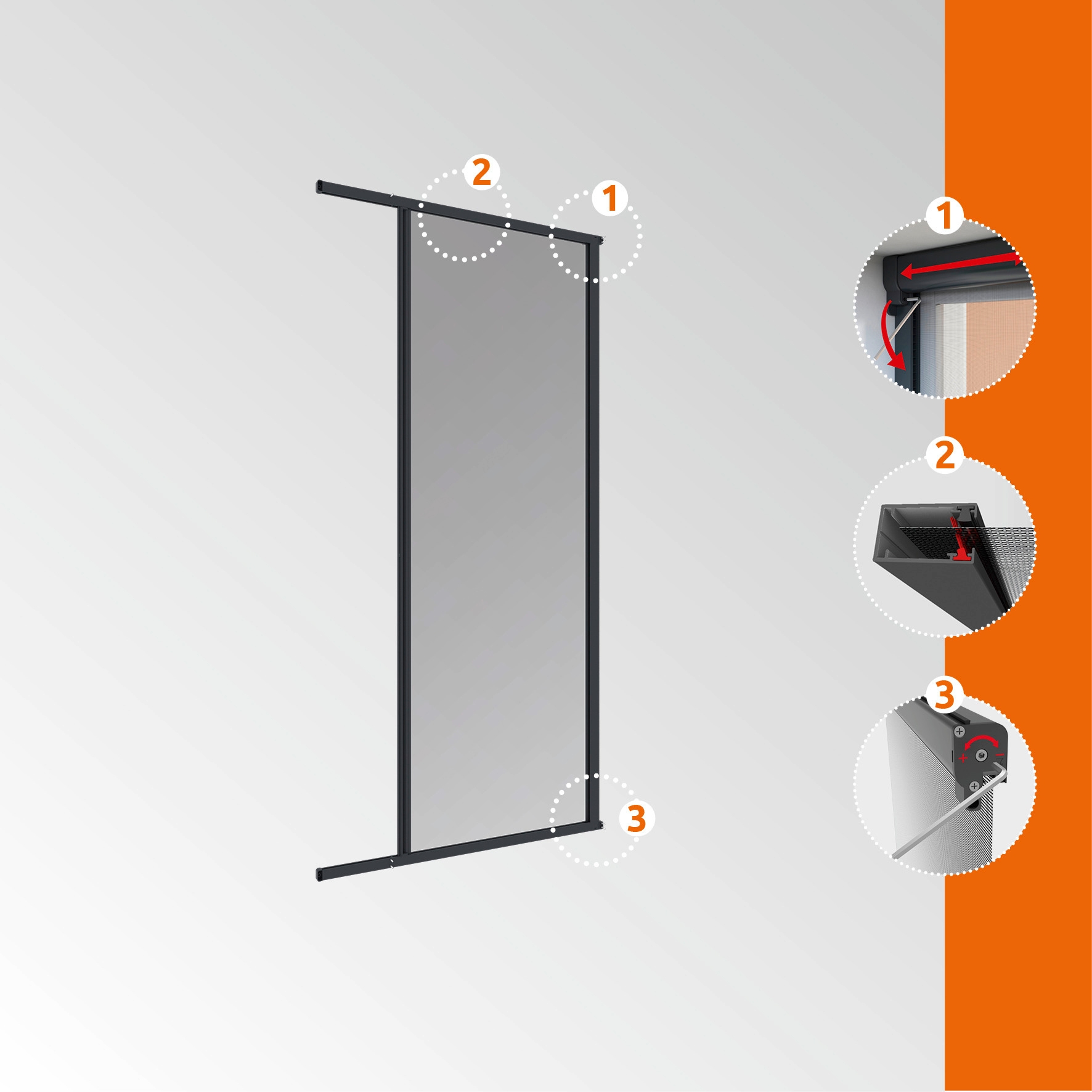 Windhager Insektenschutz-Tür »Rollotür PLUS«, BxH: 225x160 cm