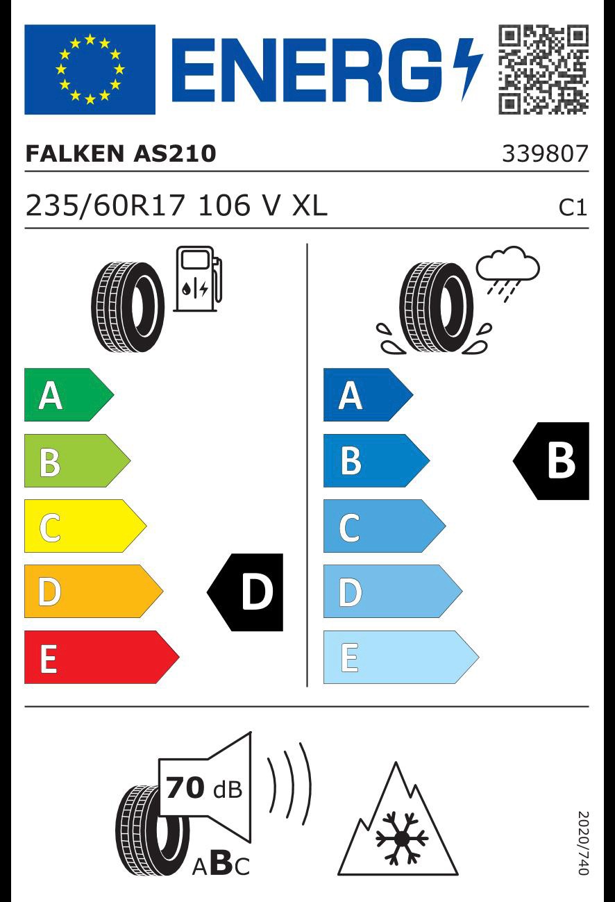 Falken Reifen Ganzjahresreifen »EUROALLS AS210«, Ausführungen erhältlich in verschiedenen (1 St.), bestellen