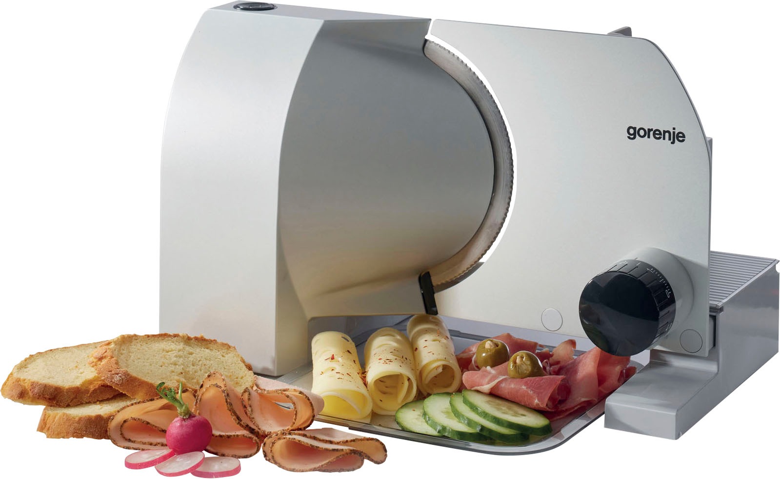 GORENJE Allesschneider »R 708 A«, 100 W, hochwertige Solingen-Edelstahlmess günstig online kaufen