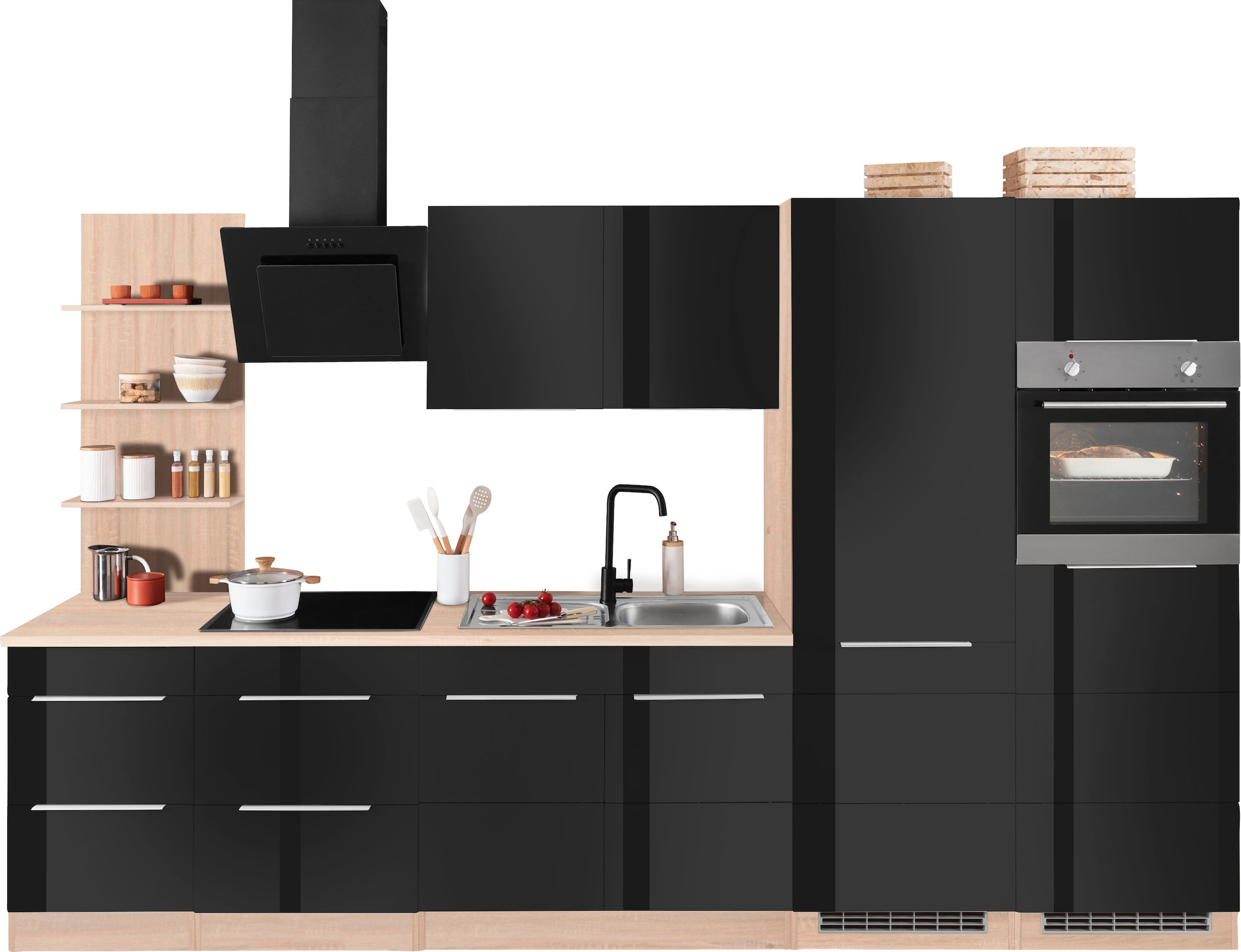 KOCHSTATION Küchenzeile »KS-Brindisi Breite 330 cm«, wahlweise mit E-Geräte günstig online kaufen
