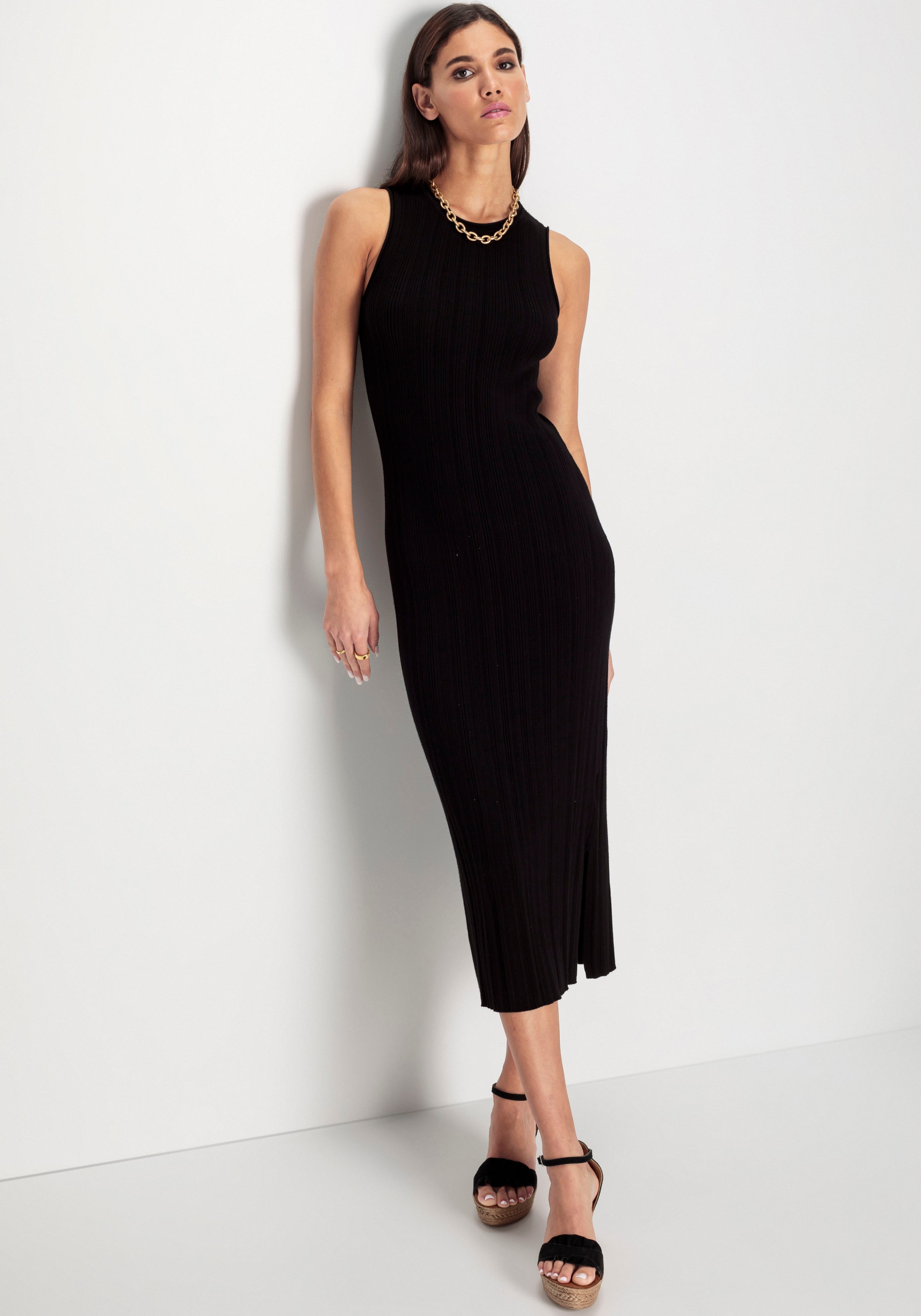 HECHTER PARIS Strickkleid, mit Rundhalsausschnitt
