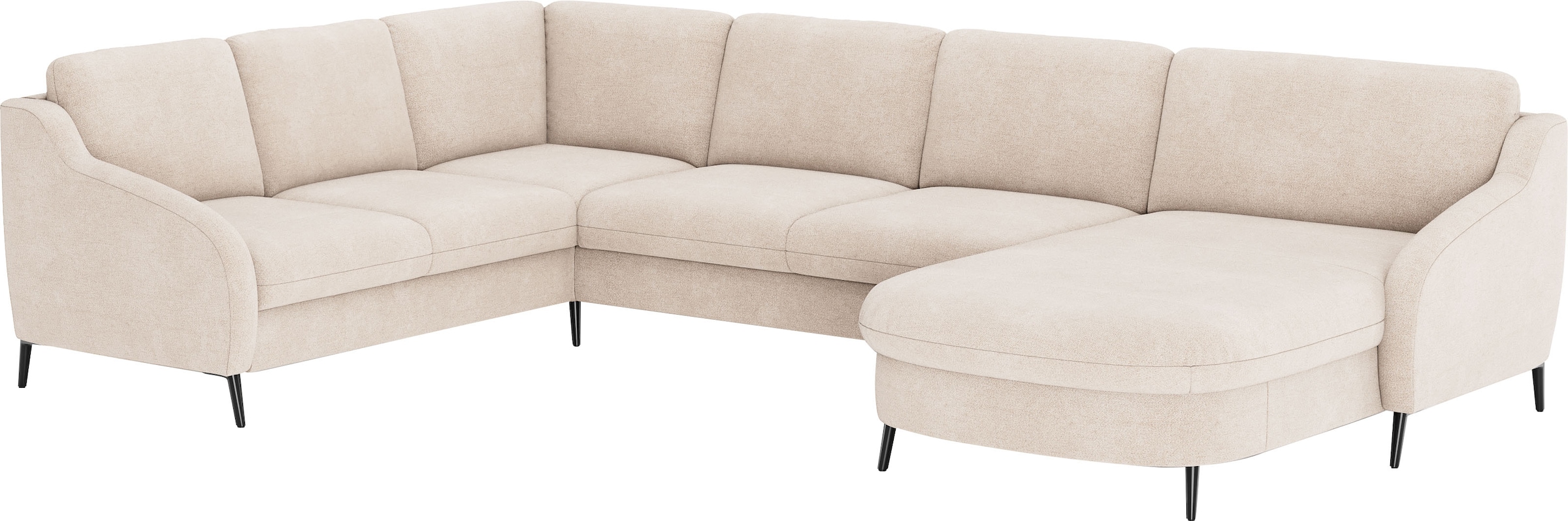 sit&more Wohnlandschaft »Soul U-Form«, wahlweise mit Bettfunktion und Bettkasten oder Schubkasten