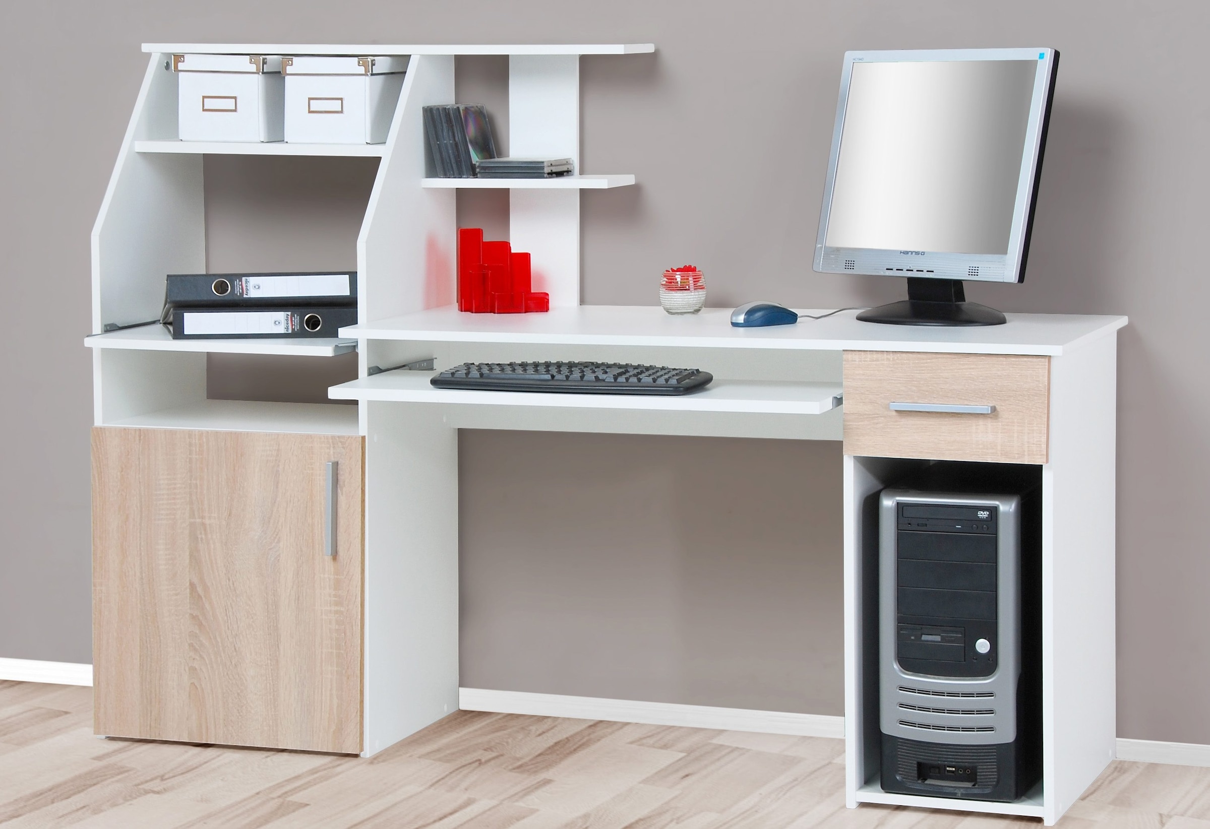 VOGL Möbelfabrik Schreibtisch »Don«, auf Made kaufen Tastaturauszug, mit in Germany Raten