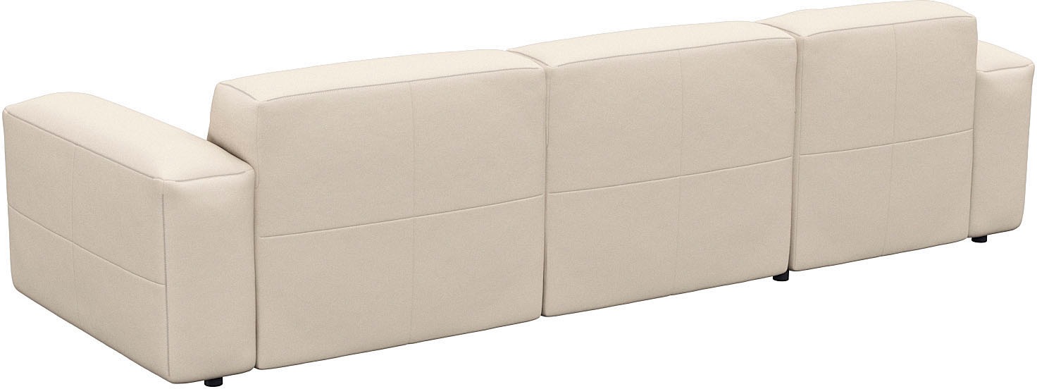 FLEXLUX Ecksofa »Lucera bequem und komfortabel durch hochwertigen Sitzaufbau, L.Form«, modern & anschmiegsam, Kaltschaum, Stahl-Wellenunterfederung
