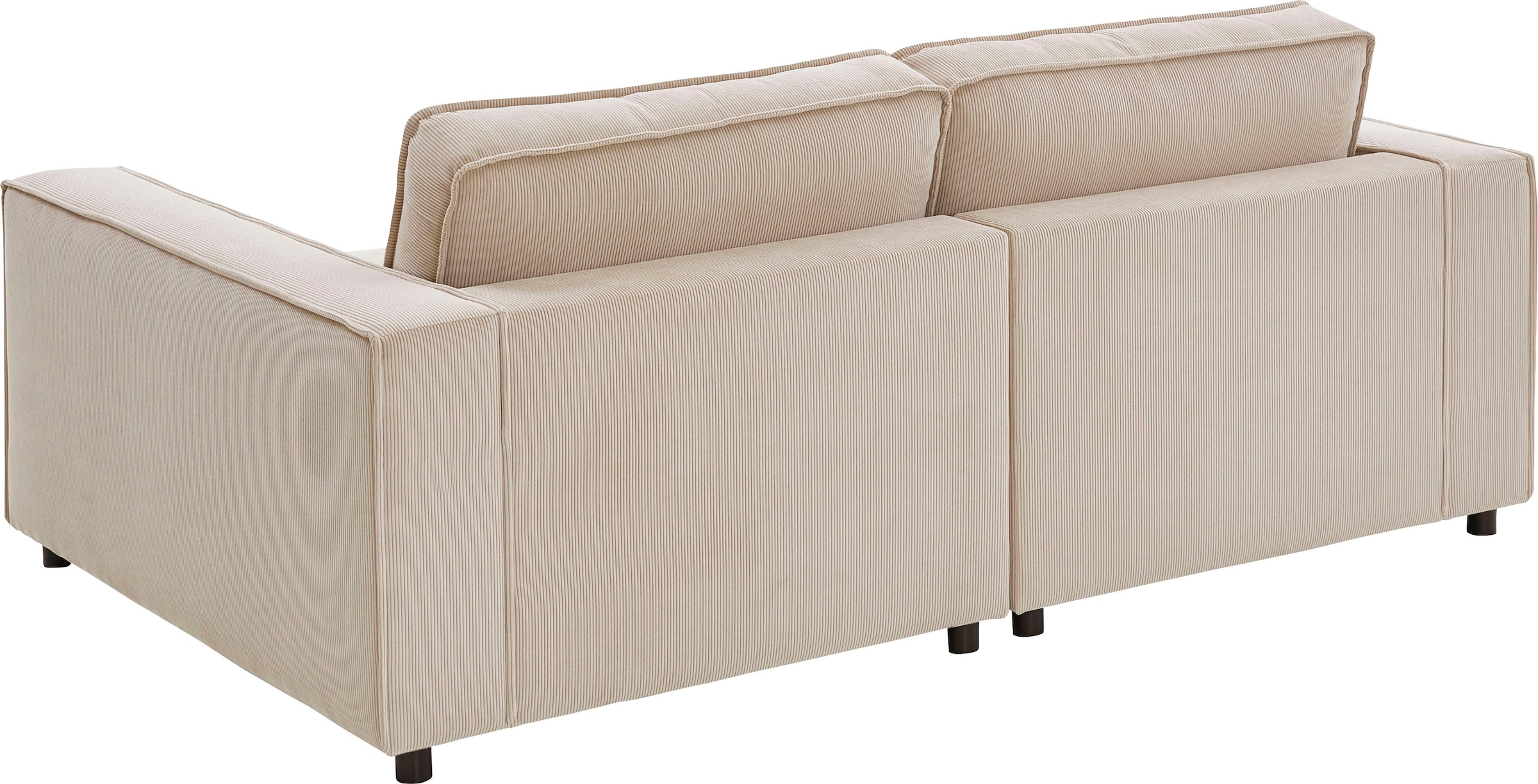 ATLANTIC home collection 2-Sitzer »Valan« XXL-Sitzfläche, mit Cord-Bezug, frei stellbar, mit Wellenunterfederung