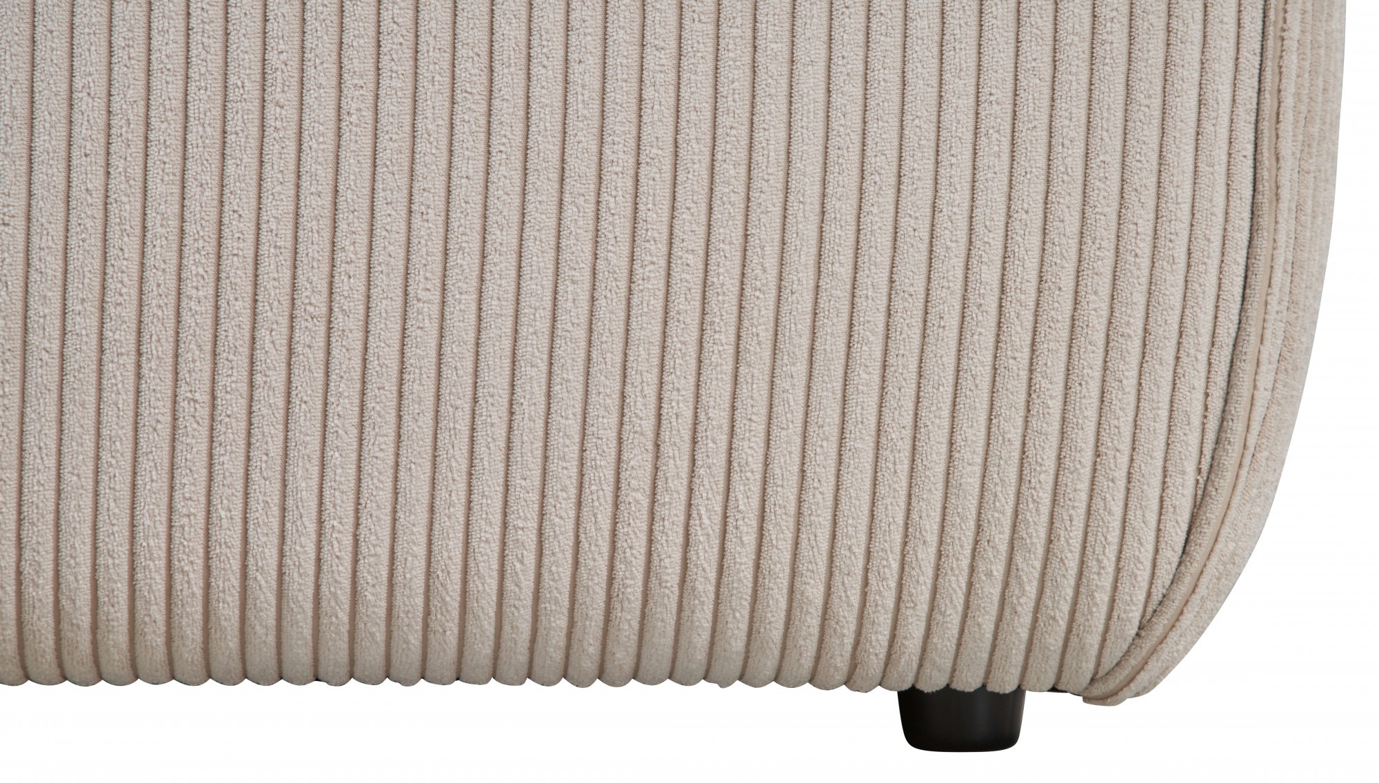 andas Ecksofa »Noord mit Kedernaht, Breite 227 cm«, Cord, Struktur, Webstoff, mit Wellenunterfederung, Massivholzrahmen