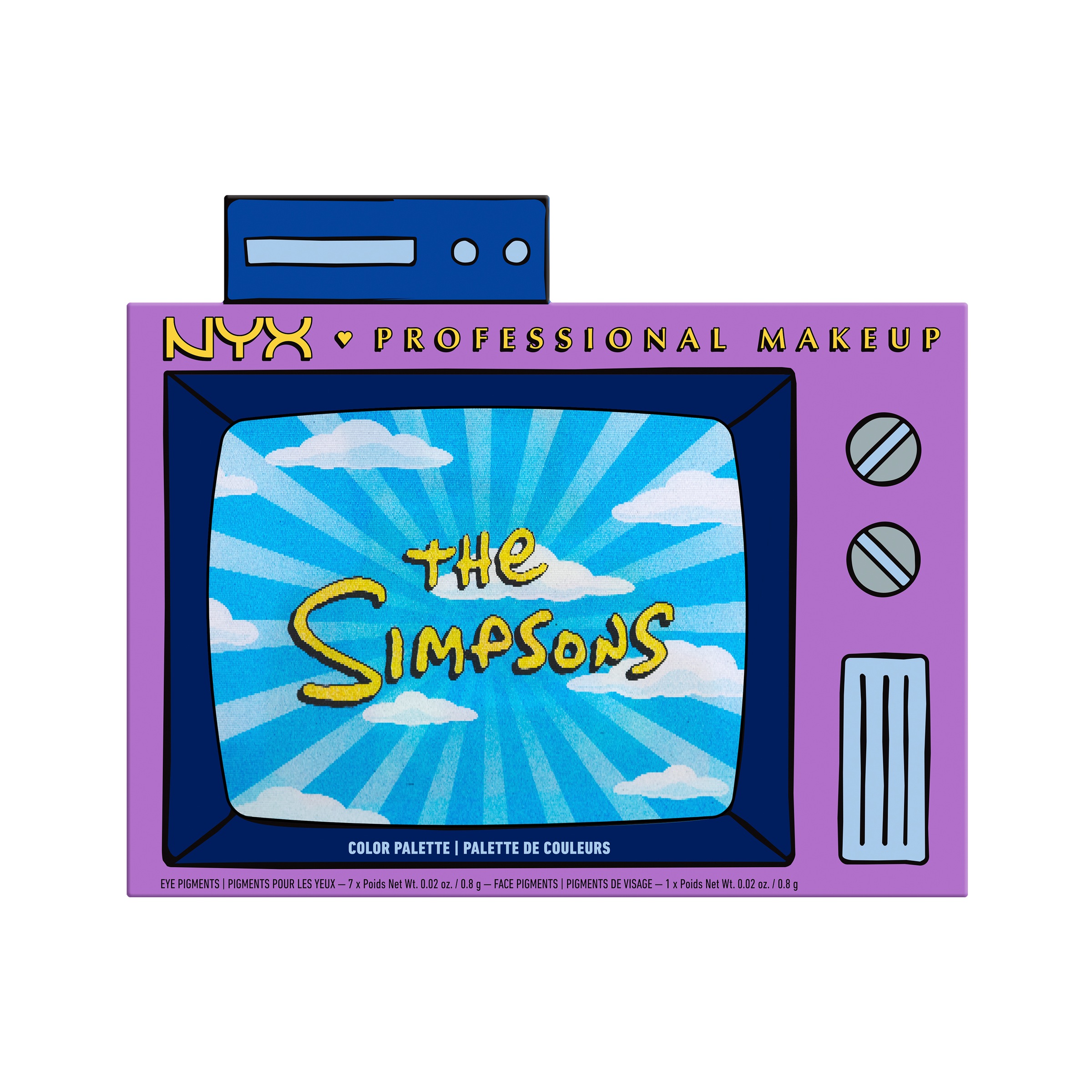 NYX PROFESSIONAL MAKEUP Lidschatten-Palette »FAMILIE SIMPSON COLOR PALETTE«