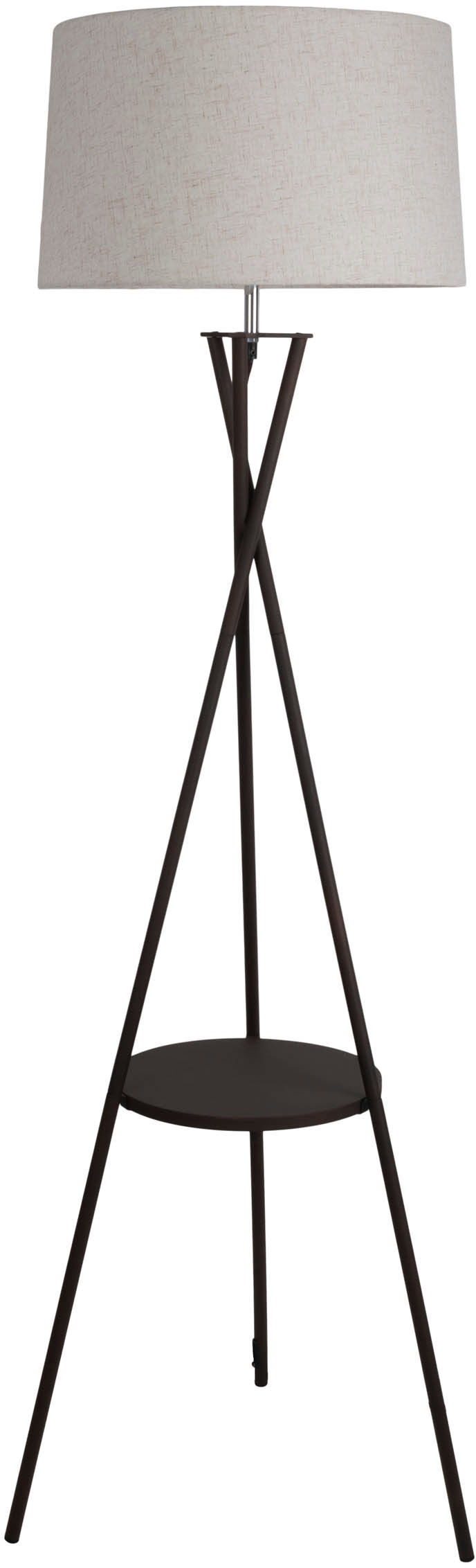 näve Stehlampe »Tora« E27 1 Stk. mit integriertem Tisch, Gestell rost, Zule günstig online kaufen