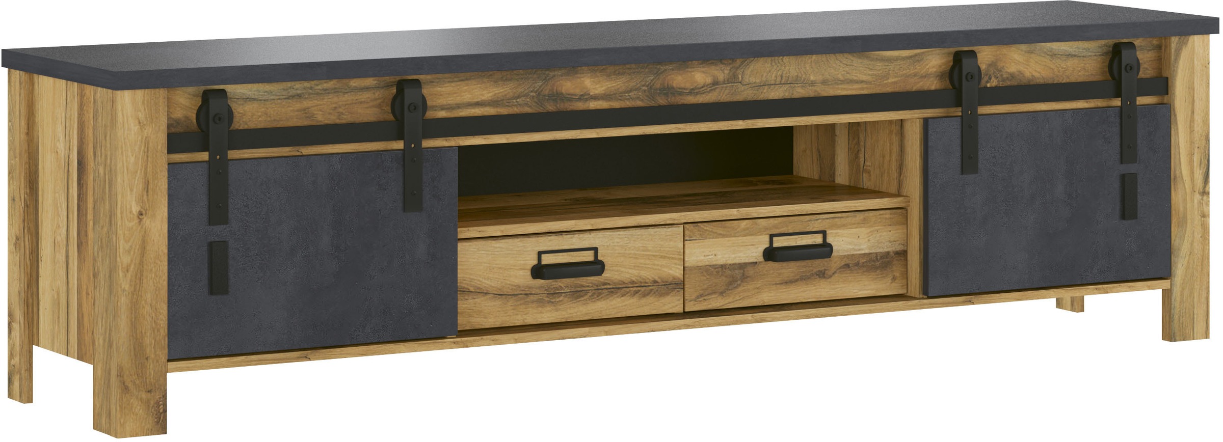 Home affaire TV-Schrank »York, moderner Unterschrank, Kommode im Industrial günstig online kaufen