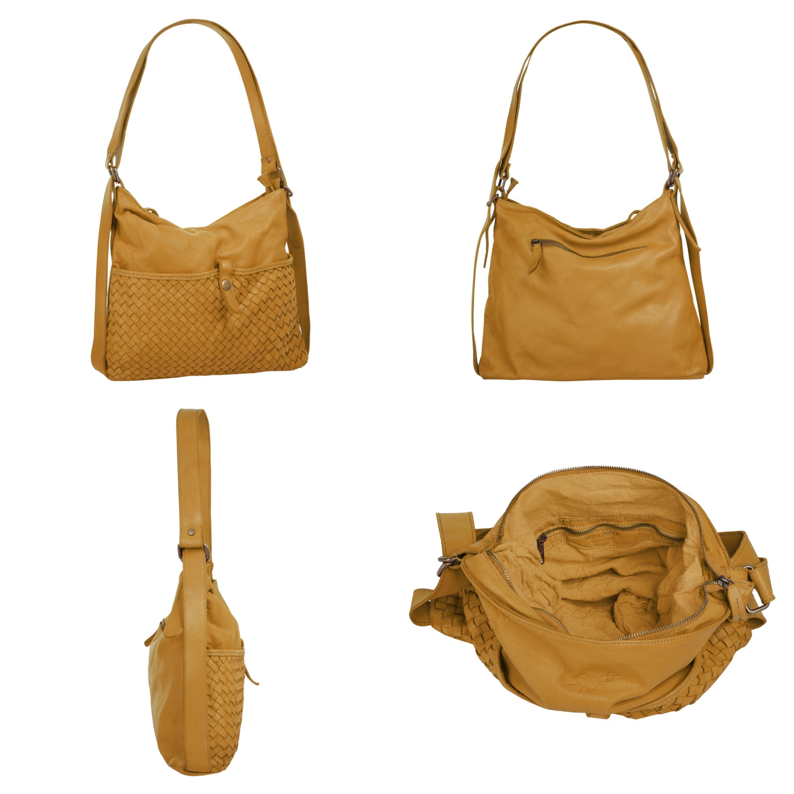 Samantha Look Shopper echt Leder, Made in Italy