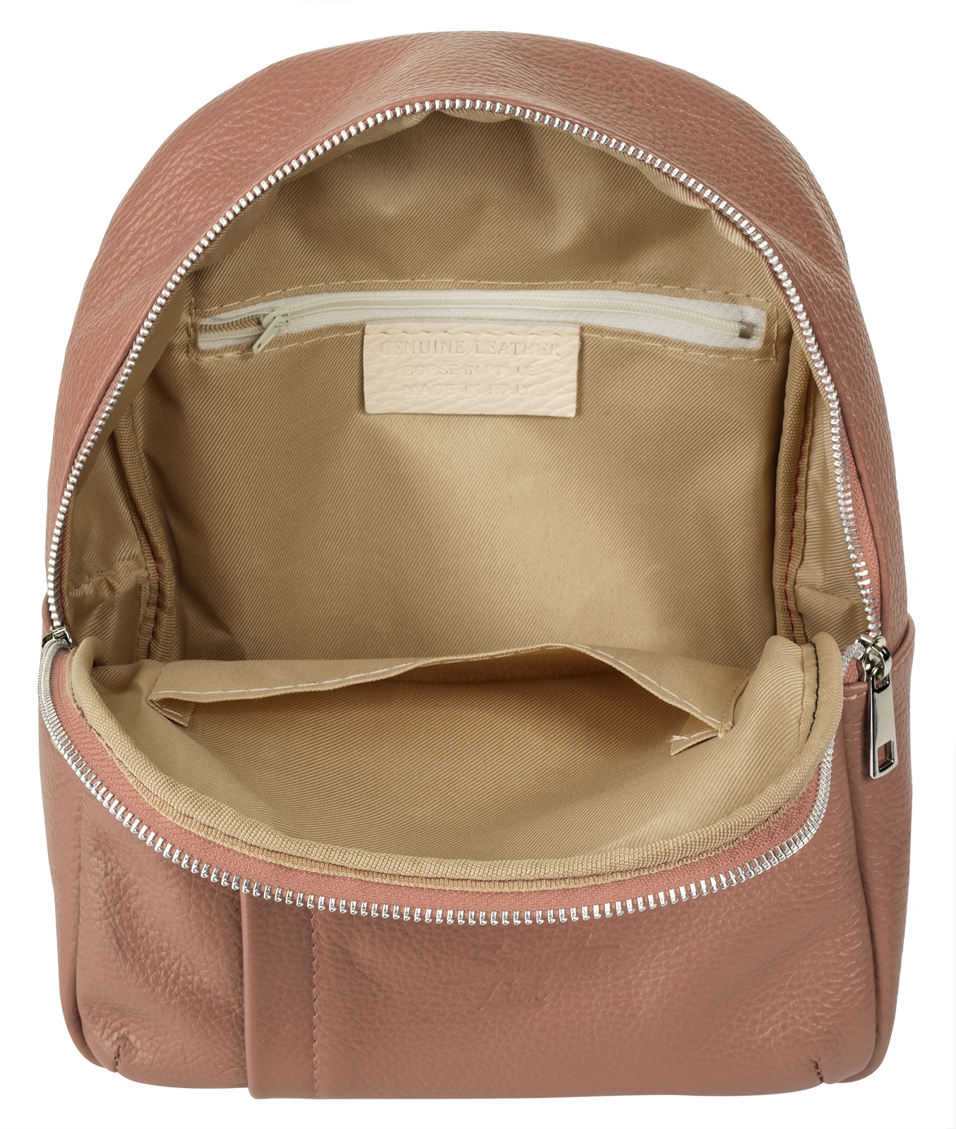 Samantha Look Cityrucksack, Echt Leder, Made in Italy
