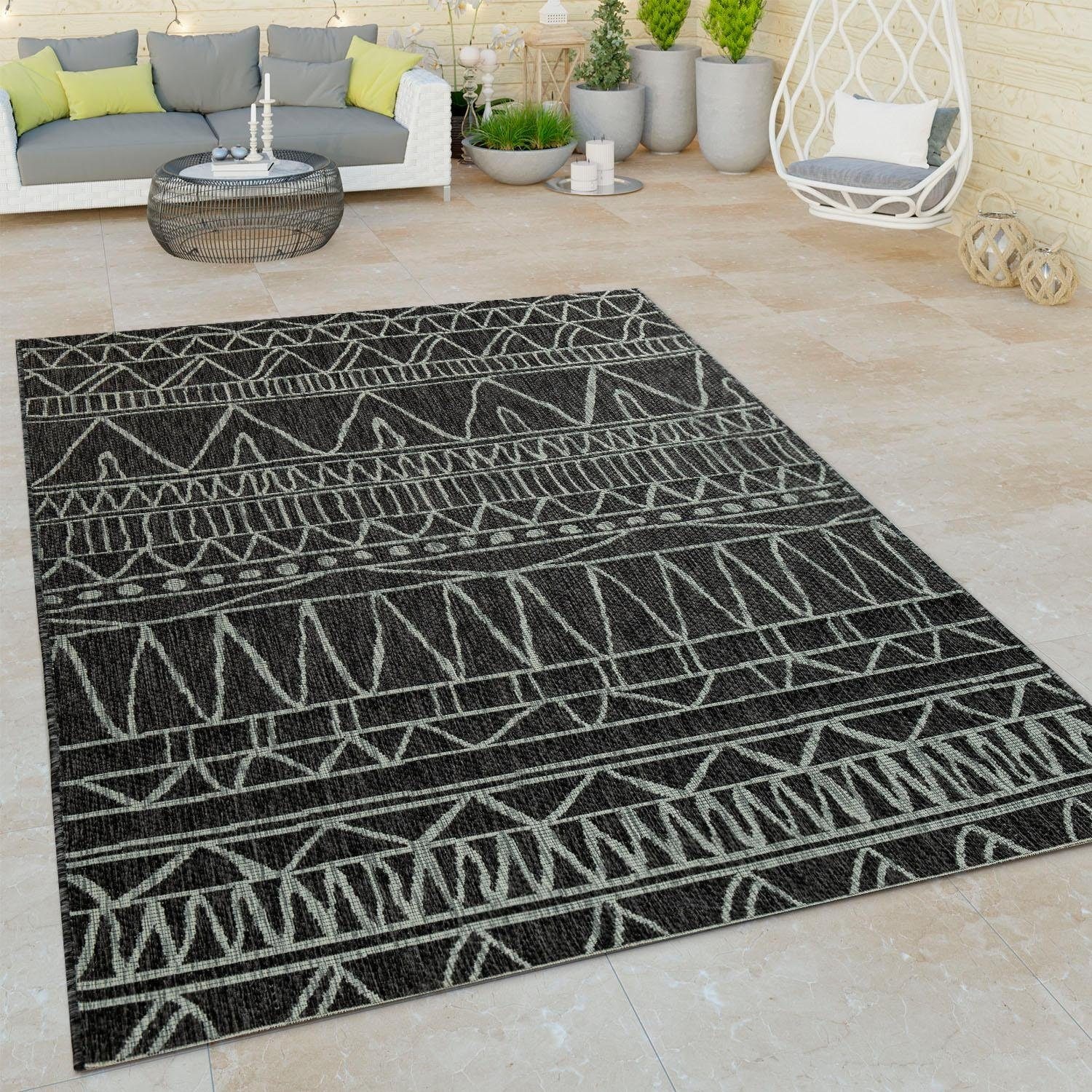 rechteckig, und Home UV-beständig Rechnung Teppich geeignet, 321«, Design, bestellen Flachgewebe, modernes In- Outdoor Paco auf »Illusion