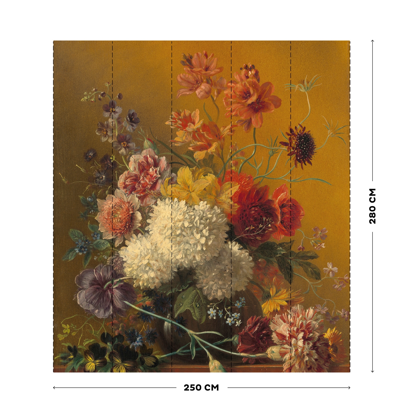 Art for the home Fototapete »Quinty Flowers«, 280x250 cm