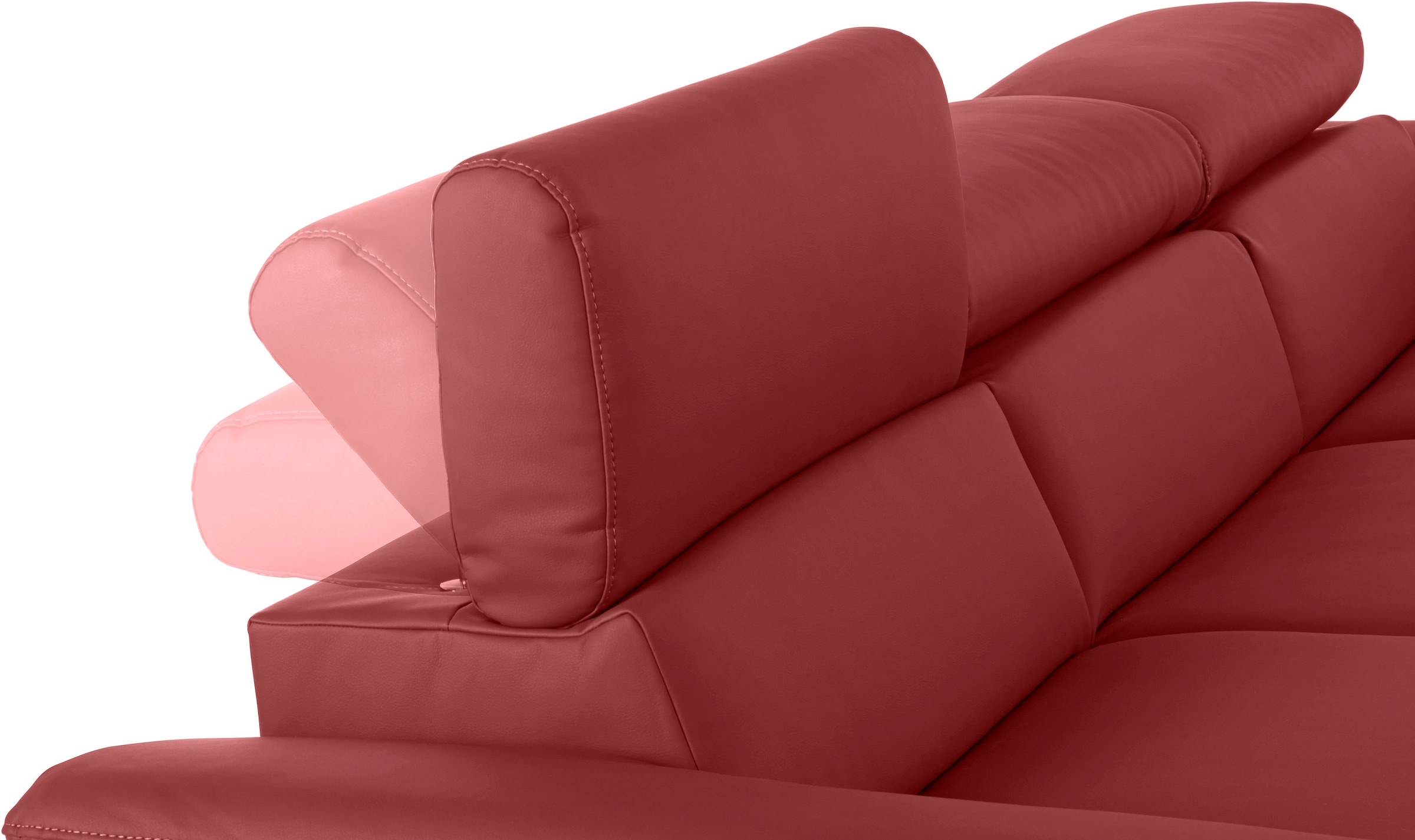 COTTA Ecksofa Komaris, Ecksofa, wahlweise mit RGB-LED-Beleuchtung und Bettfunktion/Bettkasten