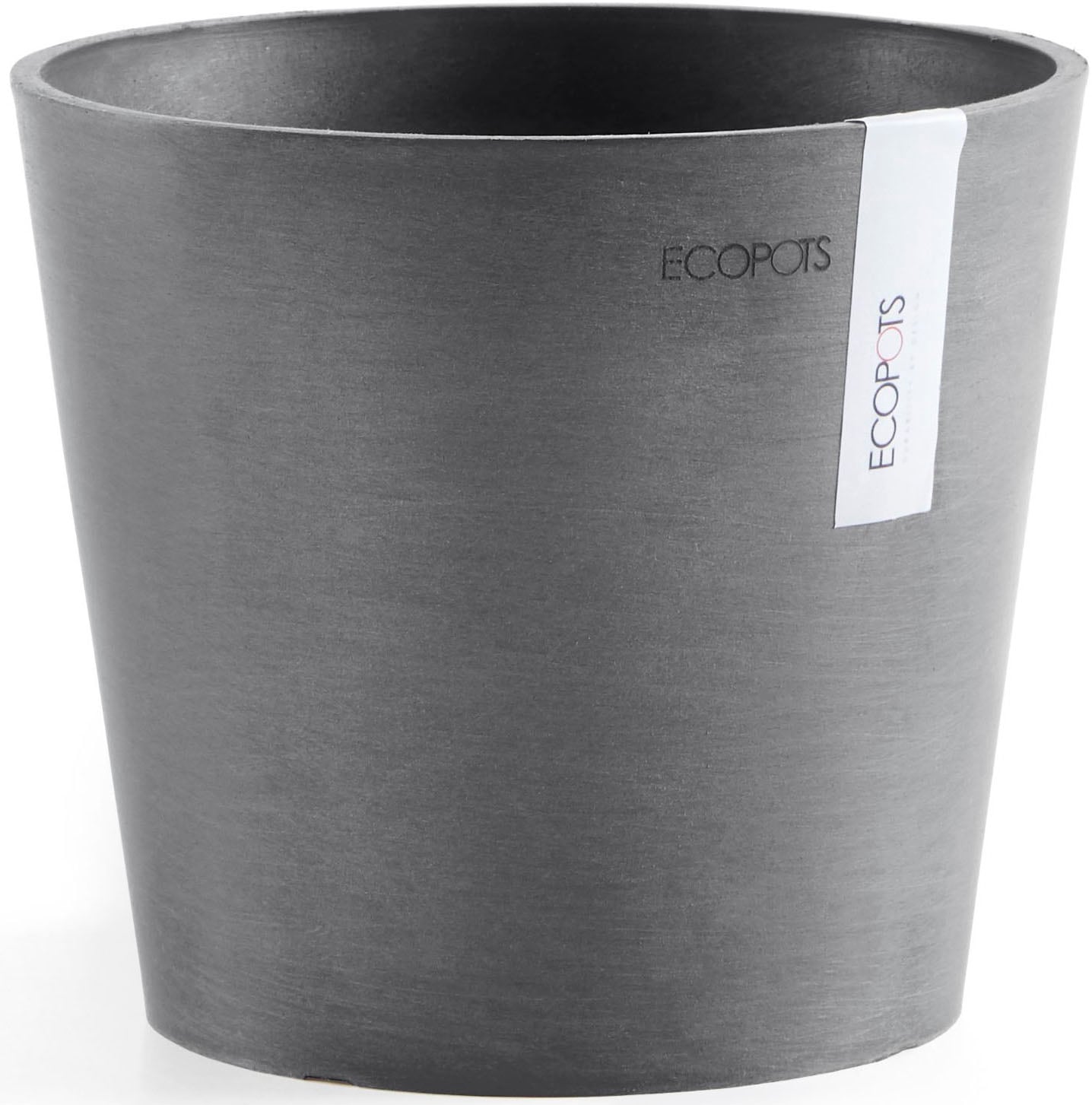 ECOPOTS Blumentopf »AMSTERDAM Mini Grey« BxTxH: 17x17x14,9 cm