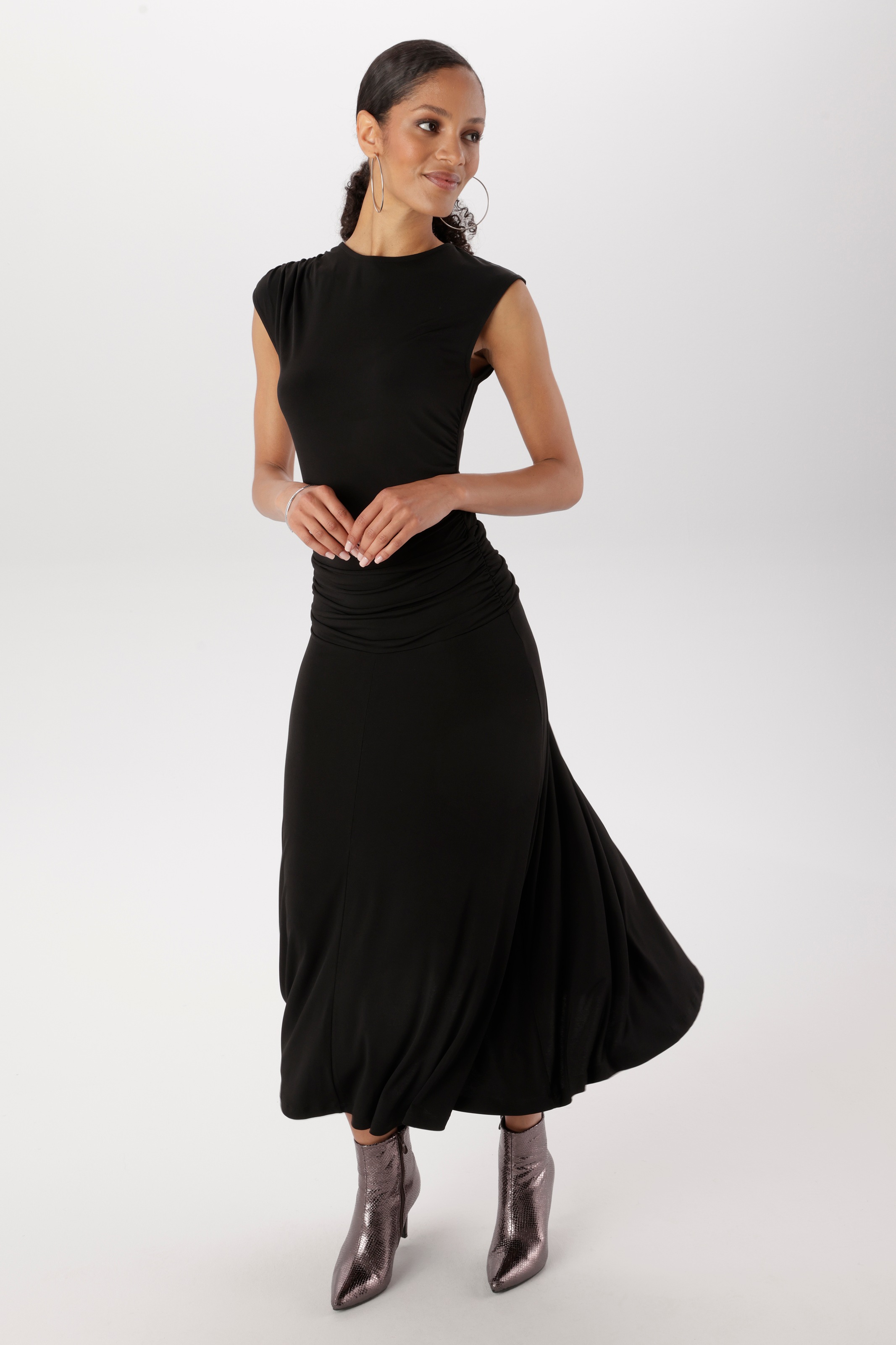 Aniston SELECTED Midirock am Bund mit seitlicher Raffung - NEUE KOLLEKTION