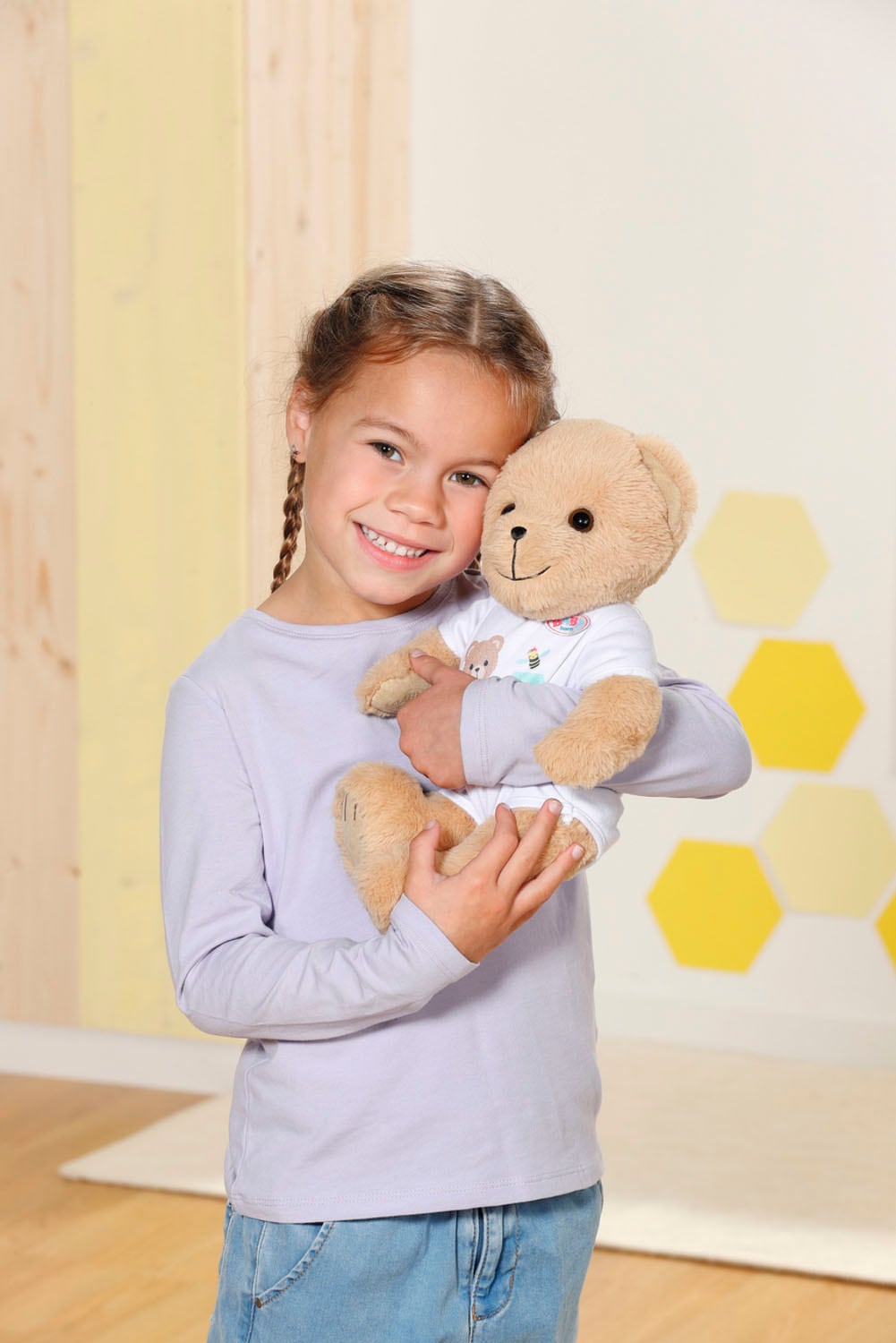 Baby Born Kuscheltier »Teddy Bär, weiß«, inklusive Strampler - Teddybär
