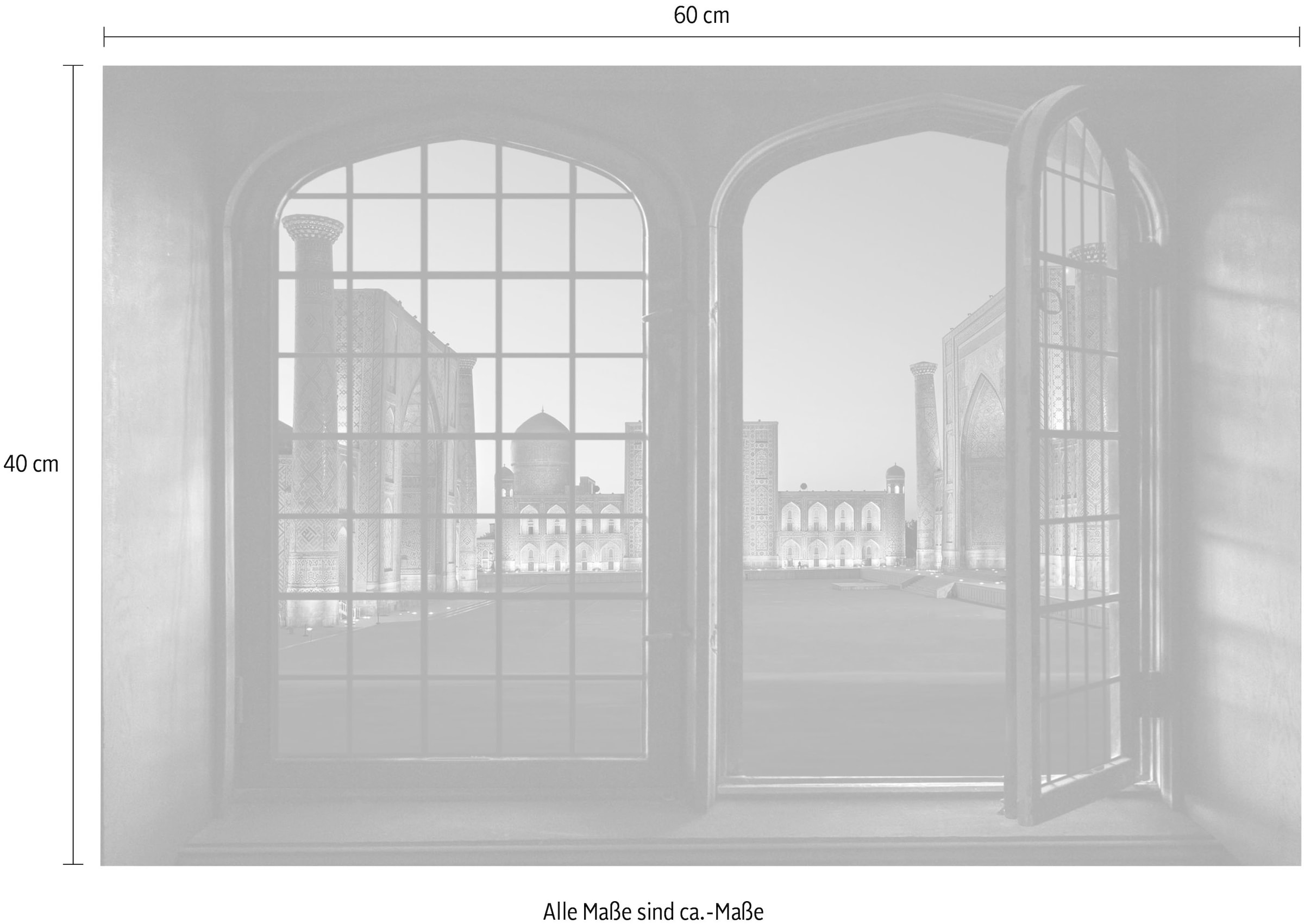 queence Wandsticker »Touch of India«, Wandsticker, Wandbild, selbstklebend, 3D, Fenster