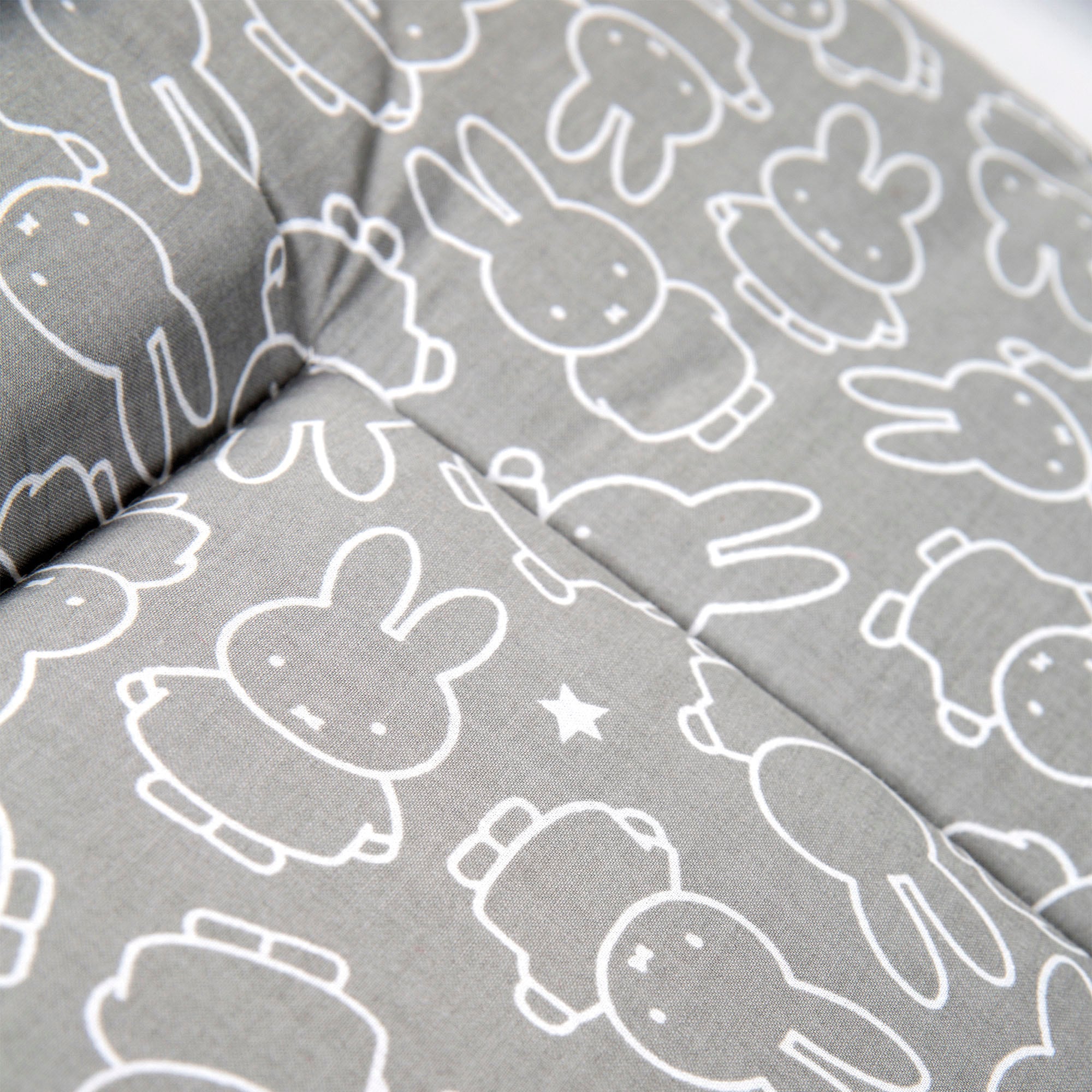 roba® Wickelauflage »miffy® Hase, weiß & grau, 85 x 75 cm«
