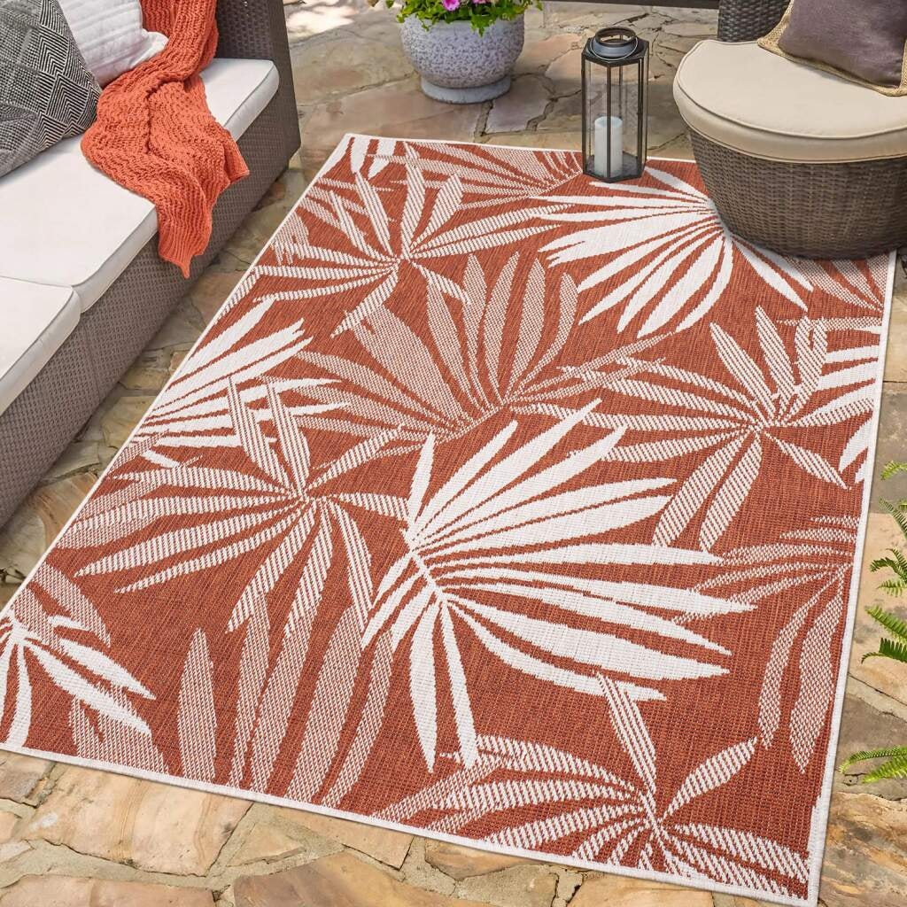 Carpet City Outdoorteppich »DUO RUG 5771«, rechteckig, 5 mm Höhe, Wendeteppich Wetterfest In- & Outdoor, Balkon, Terrasse, Wohnzimmer