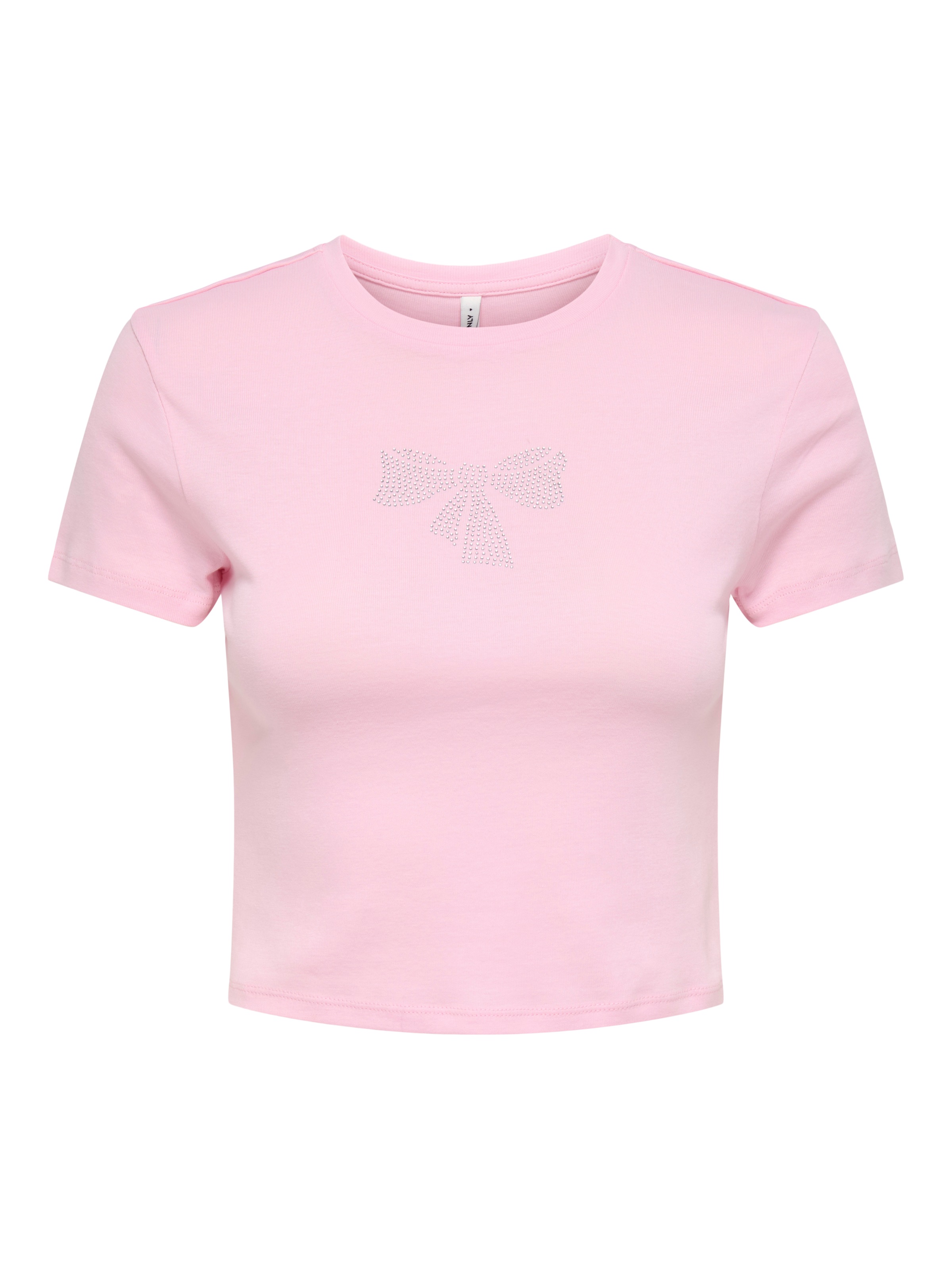 ONLY Kurzarmshirt »ONLKIRA S/S BLING O-NECK SHORT TOP JRS«