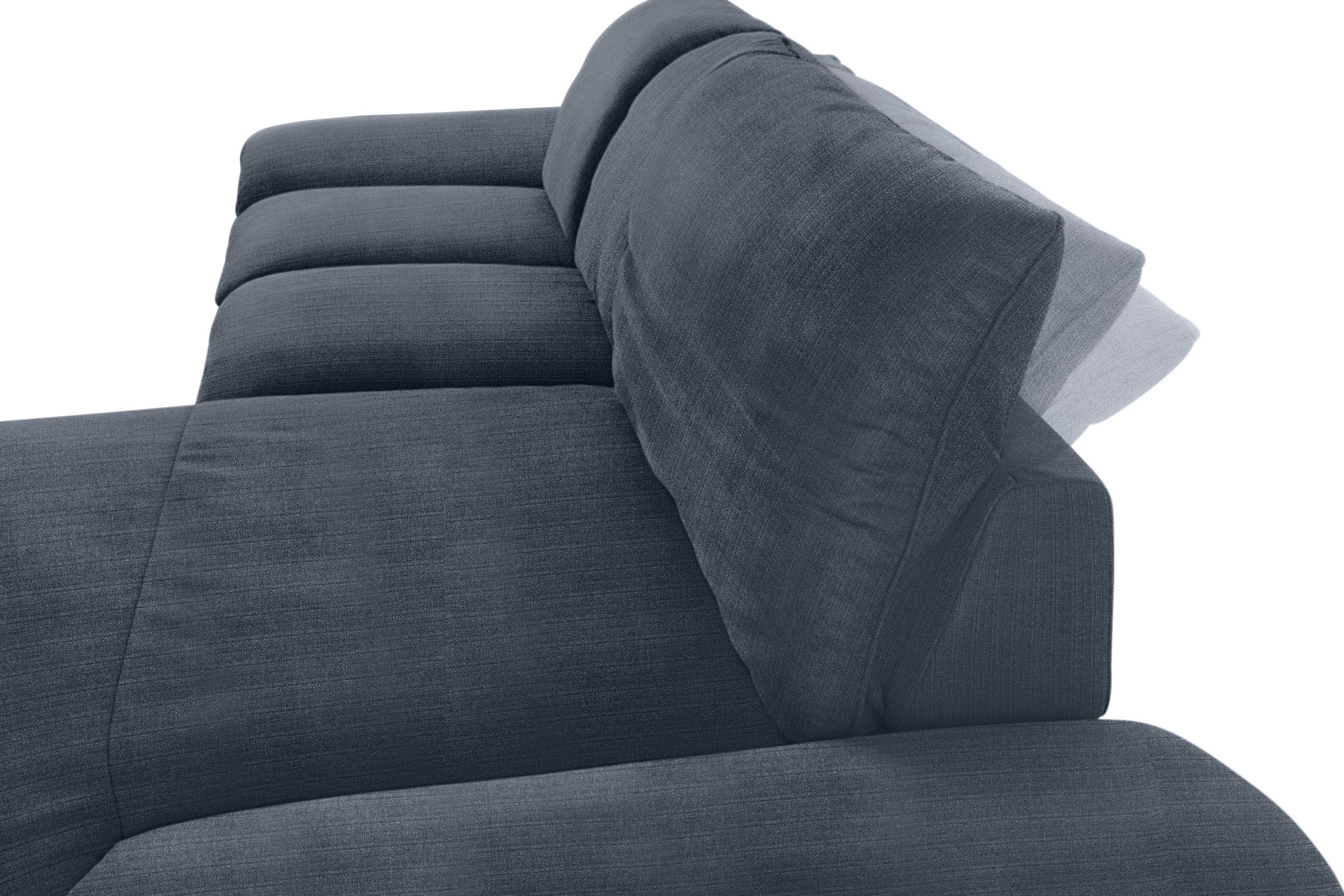 W.SCHILLIG Ecksofa »enjoy&MORE, Designsofa, elegant und bequem, L-Form«, mit Sitztiefenverstellung, Füße silber matt, Breite 310 cm
